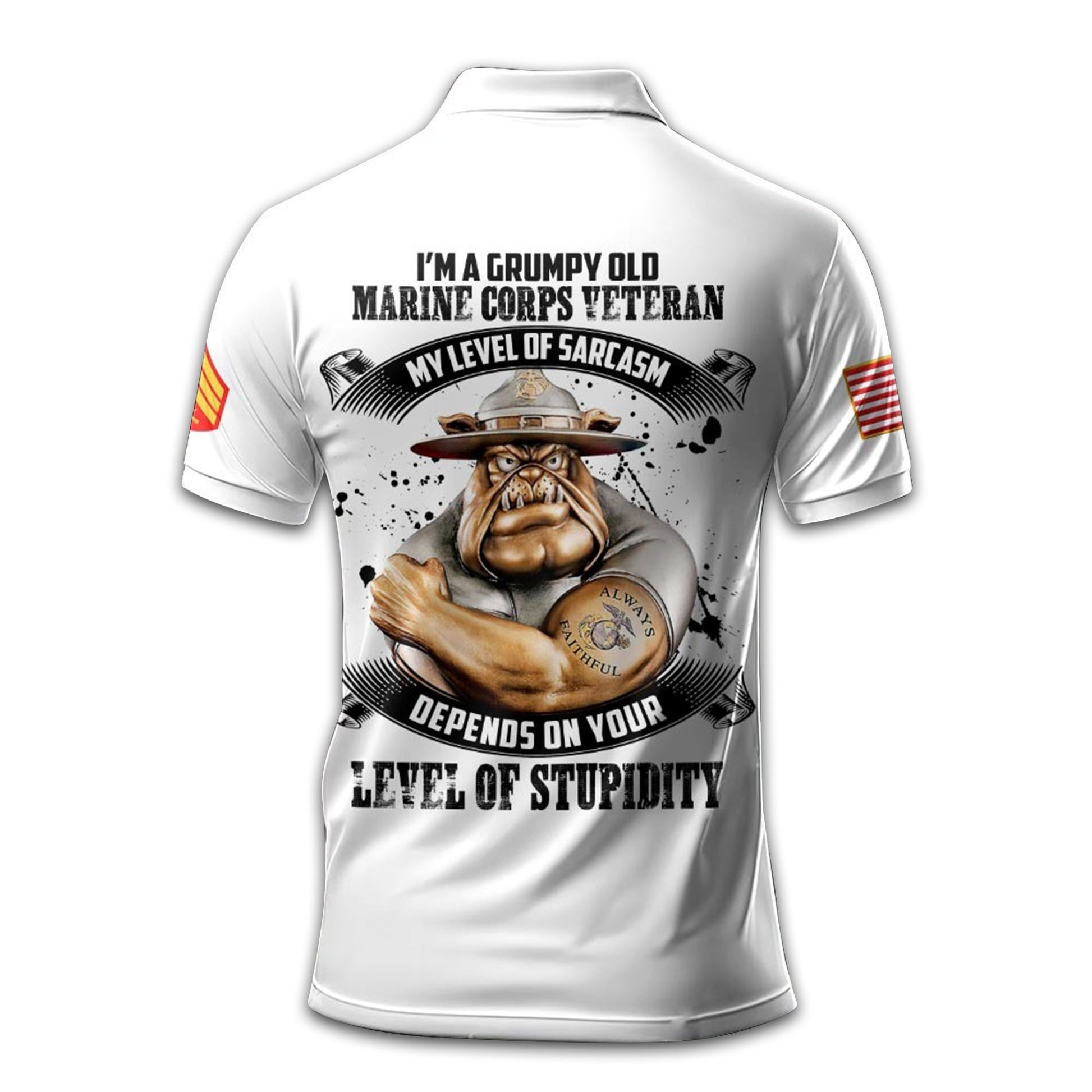 USMC Custom Polo Shirt VPVC208903, Gifts For Marine Veteran, Best Gifts On Father's Day, Armed Forces Day, Independence Day, Veterans Day.