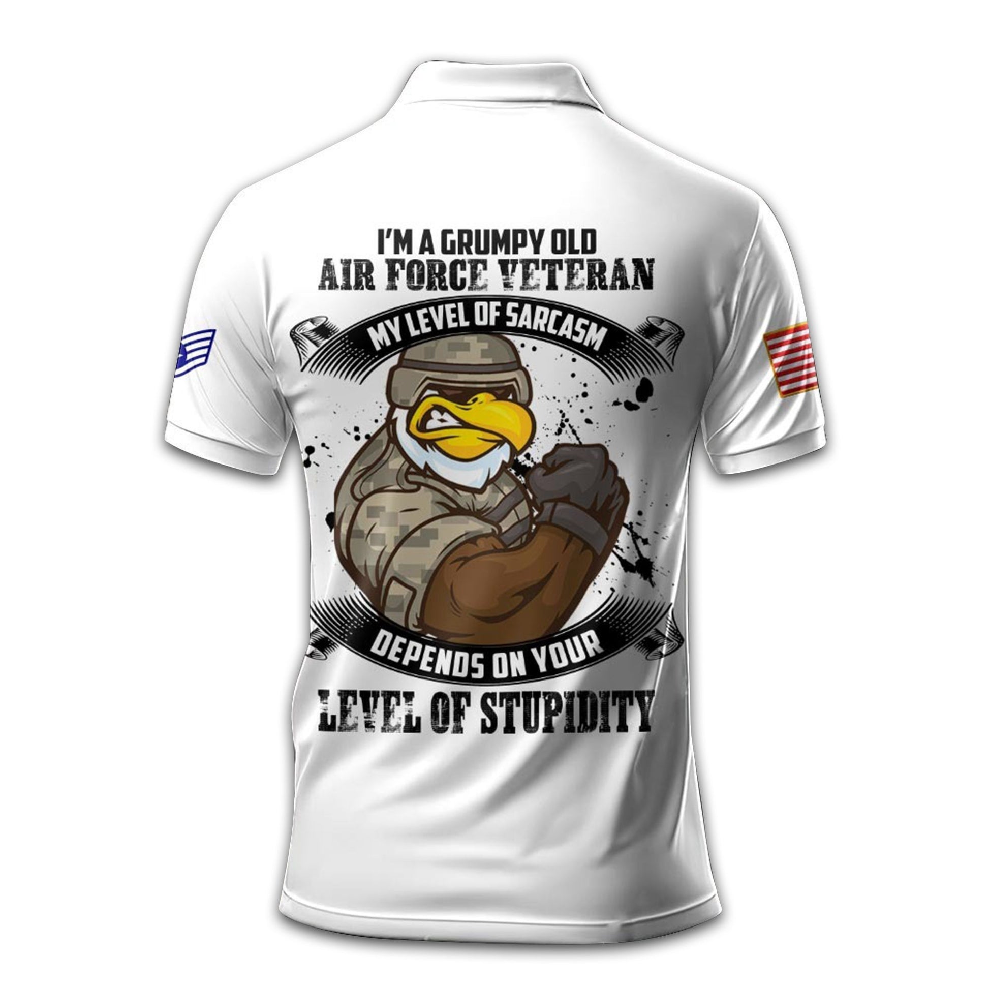 USAF Custom Polo Shirt VPVC208904, Gifts For Air Force Veteran, Best Gifts On Father's Day, Armed Forces Day, Independence Day, Veterans Day.