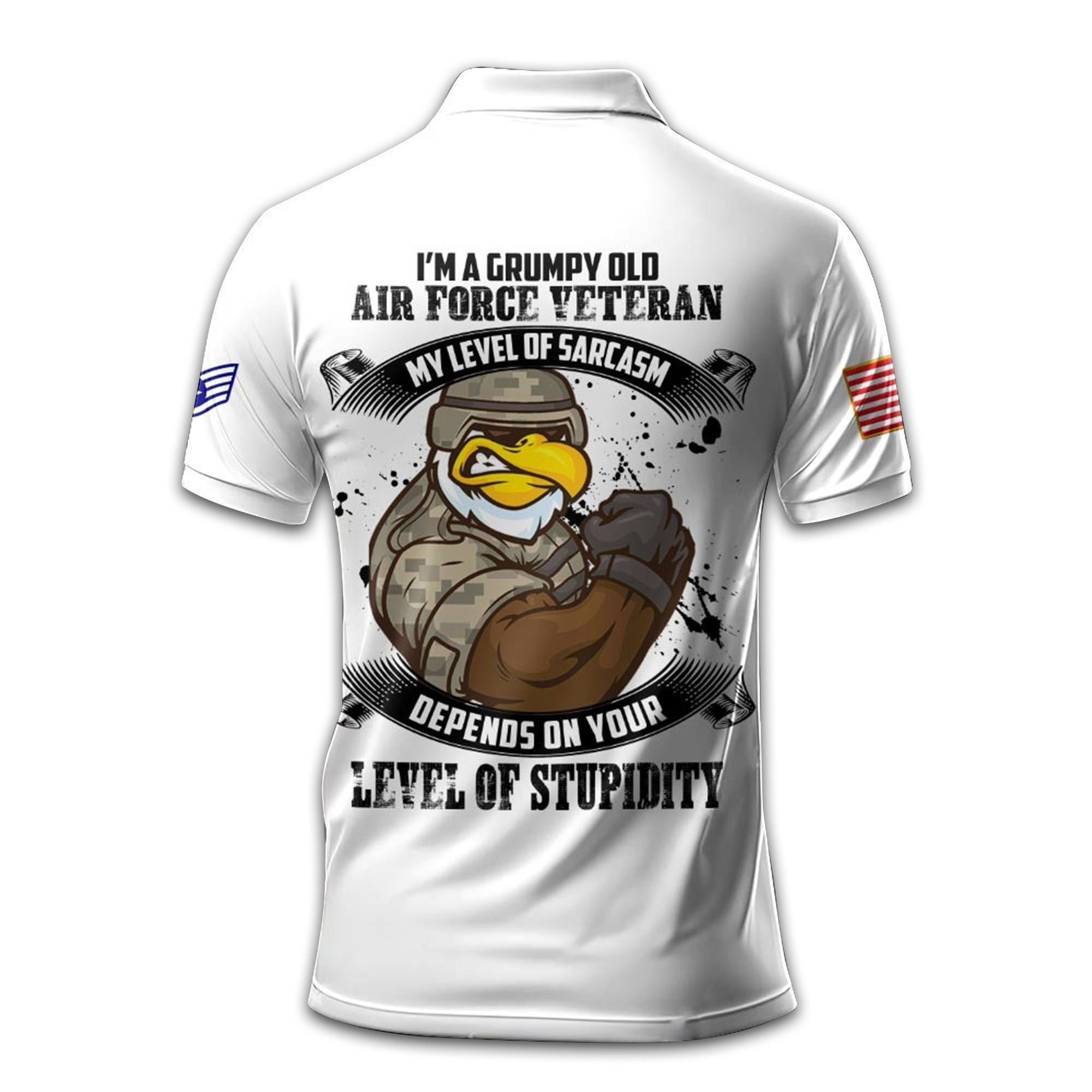 USAF Custom Polo Shirt VPVC208904, Gifts For Air Force Veteran, Best Gifts On Father's Day, Armed Forces Day, Independence Day, Veterans Day.