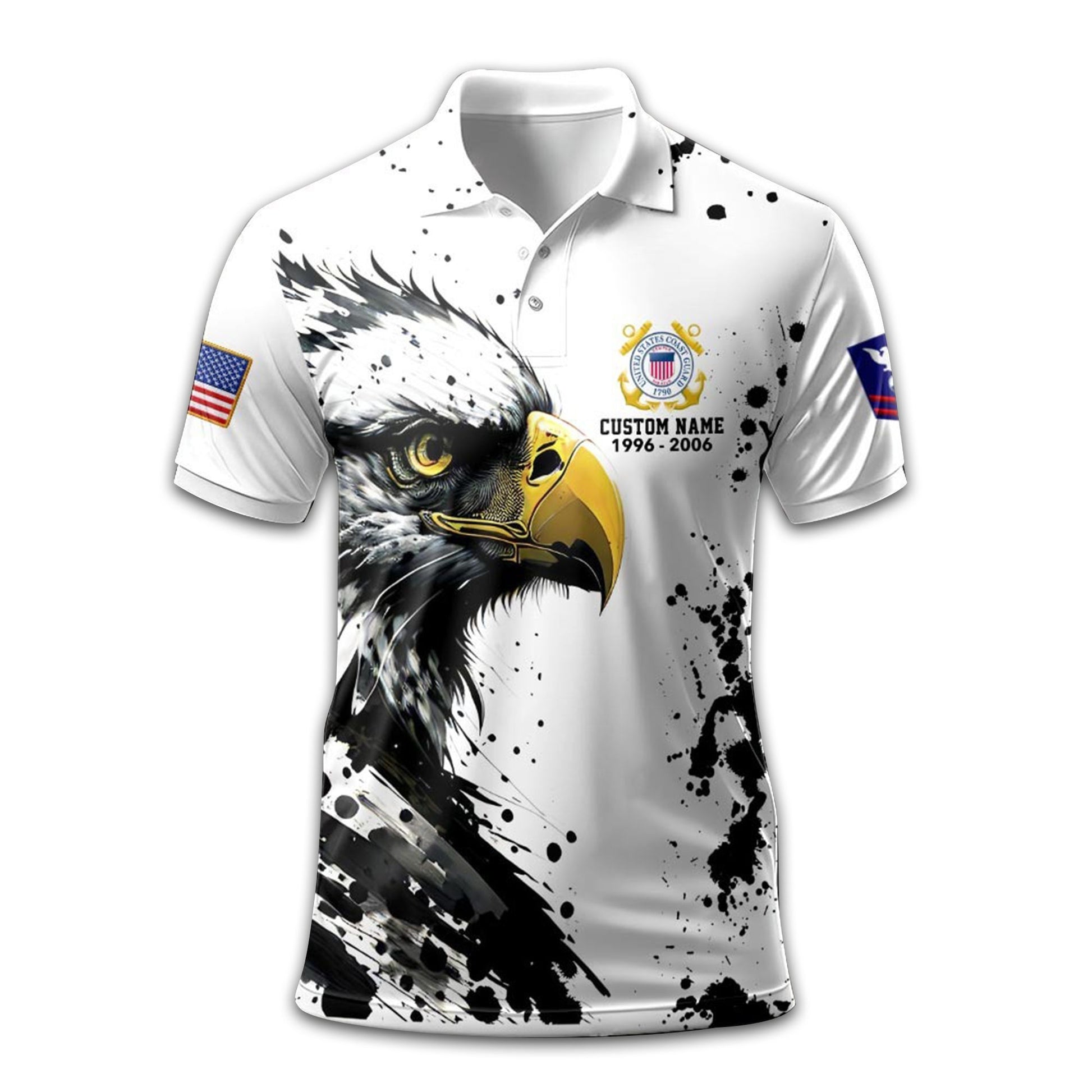 USCG Custom Polo Shirt VPVC208905, Gifts For Coast Guard Veteran, Best Gifts On Father's Day, Armed Forces Day, Independence Day, Veterans Day.