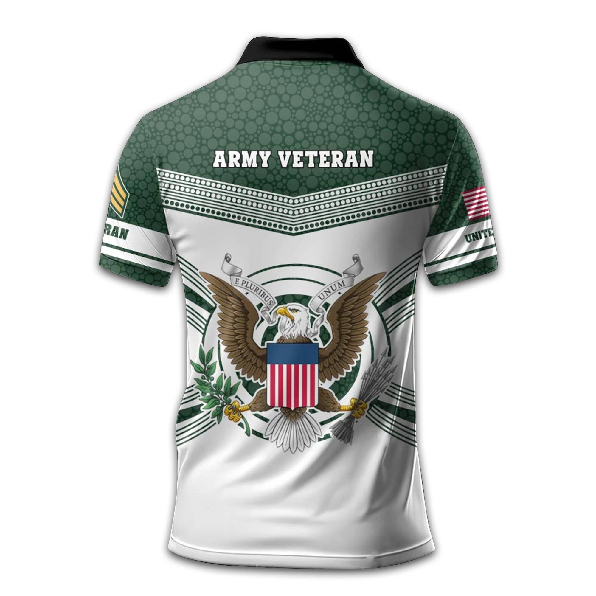 US Army Custom Polo Shirt VPVC209901, Gifts For Army Veteran, Best Gifts On Father's Day, Armed Forces Day, Independence Day, Veterans Day.