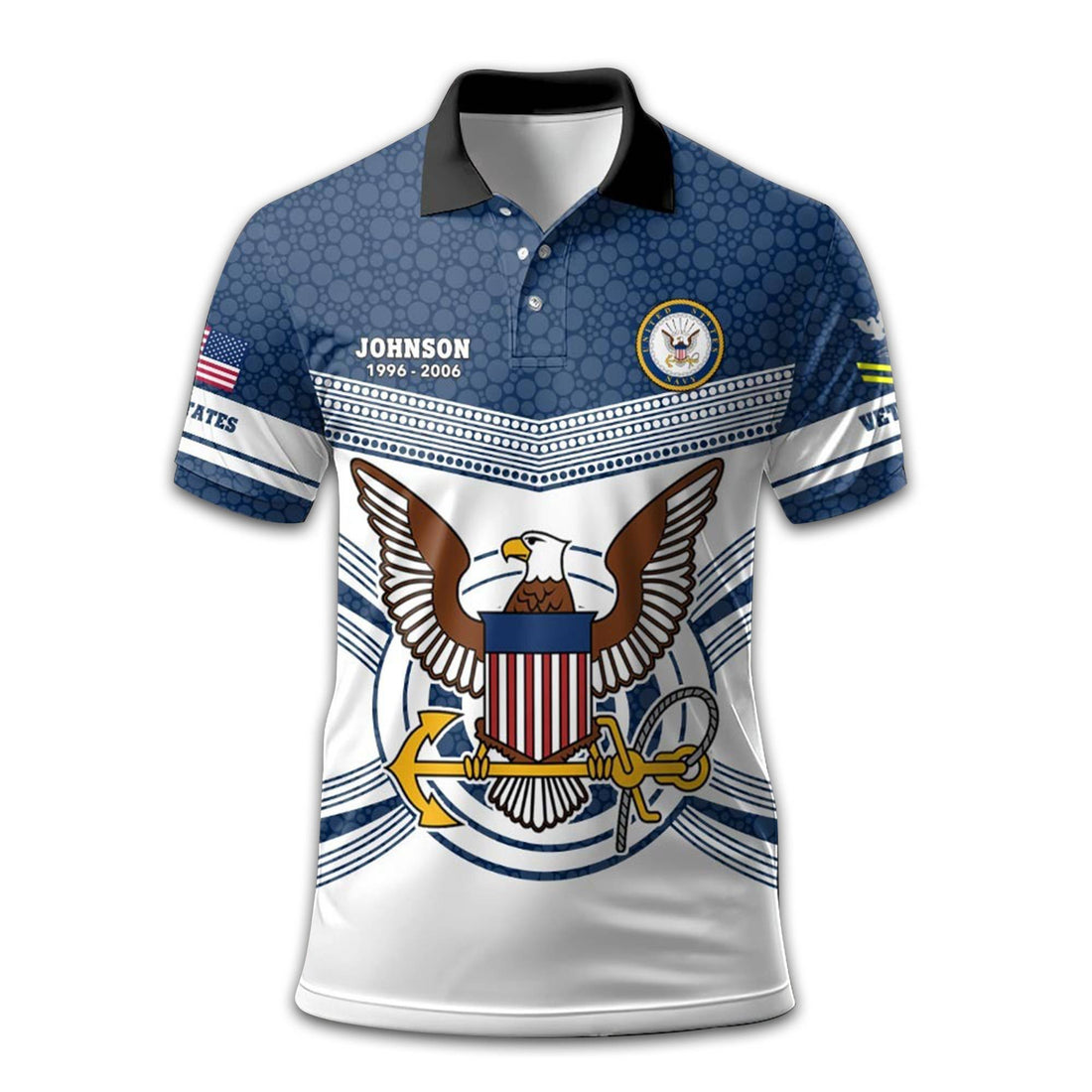 US Navy Custom Polo Shirt VPVC209902, Gifts For Navy Veteran, Best Gifts On Father's Day, Armed Forces Day, Independence Day, Veterans Day.