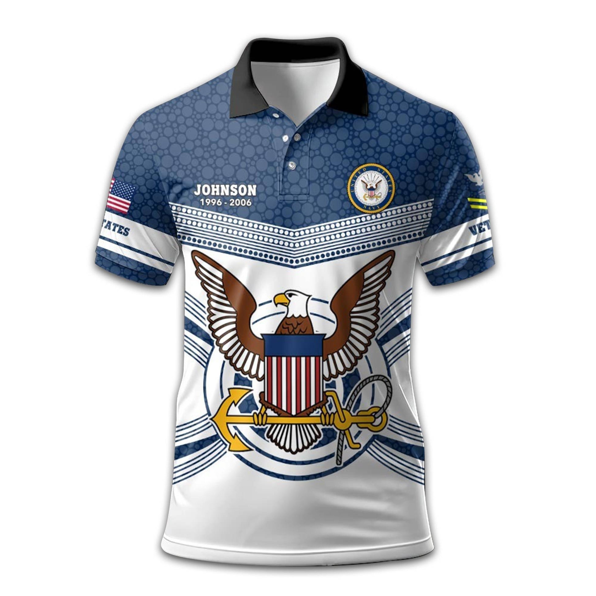 US Navy Custom Polo Shirt VPVC209902, Gifts For Navy Veteran, Best Gifts On Father's Day, Armed Forces Day, Independence Day, Veterans Day.