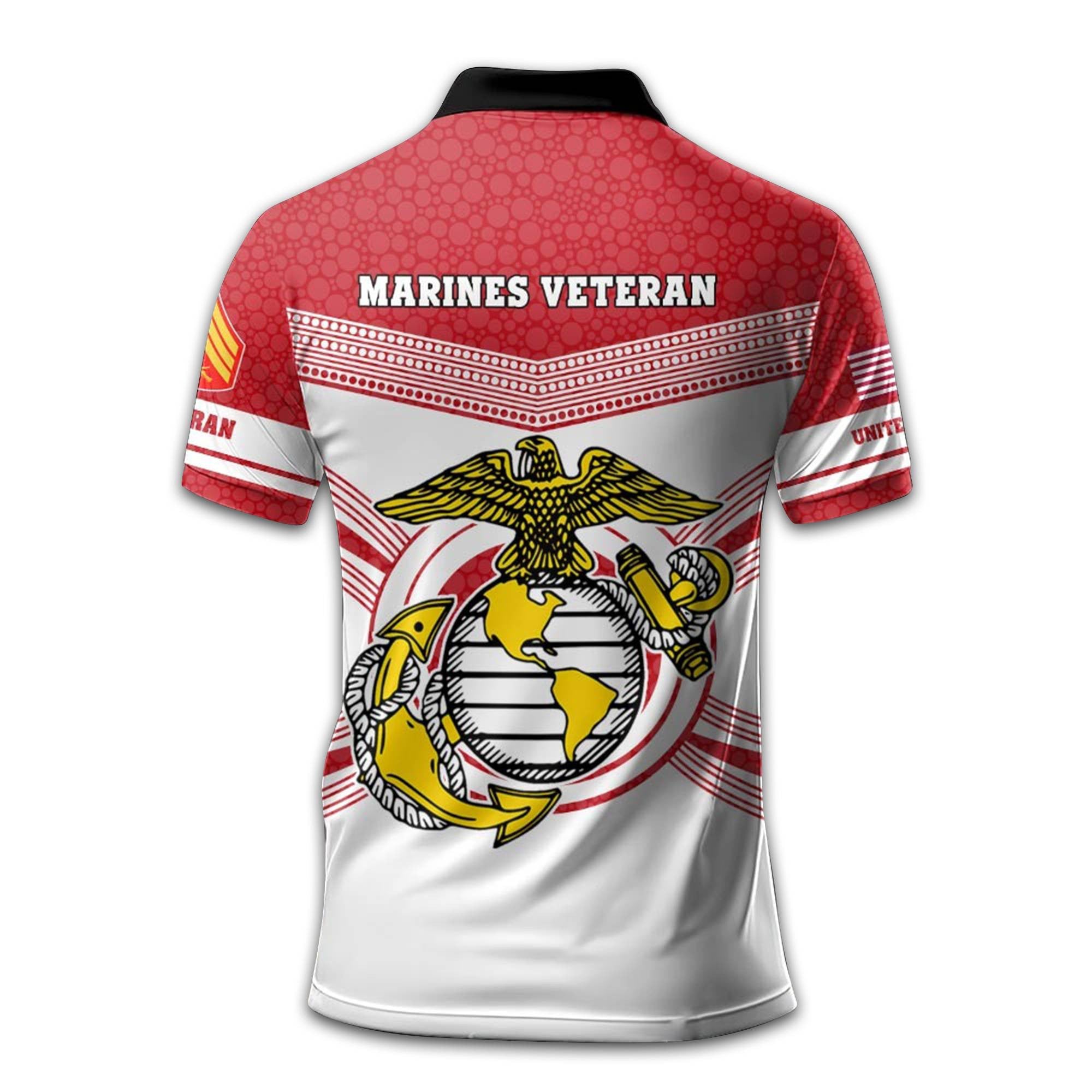 USMC Custom Polo Shirt VPVC209903, Gifts For Marine Veteran, Best Gifts On Father's Day, Armed Forces Day, Independence Day, Veterans Day.