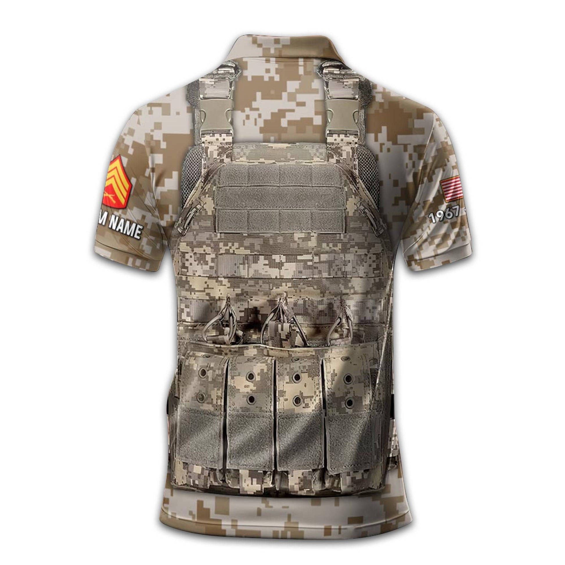 USMC Custom Polo Shirt VPVC210203, Gifts For Marine Veteran, Best Gifts On Father's Day, Armed Forces Day, Independence Day, Veterans Day.