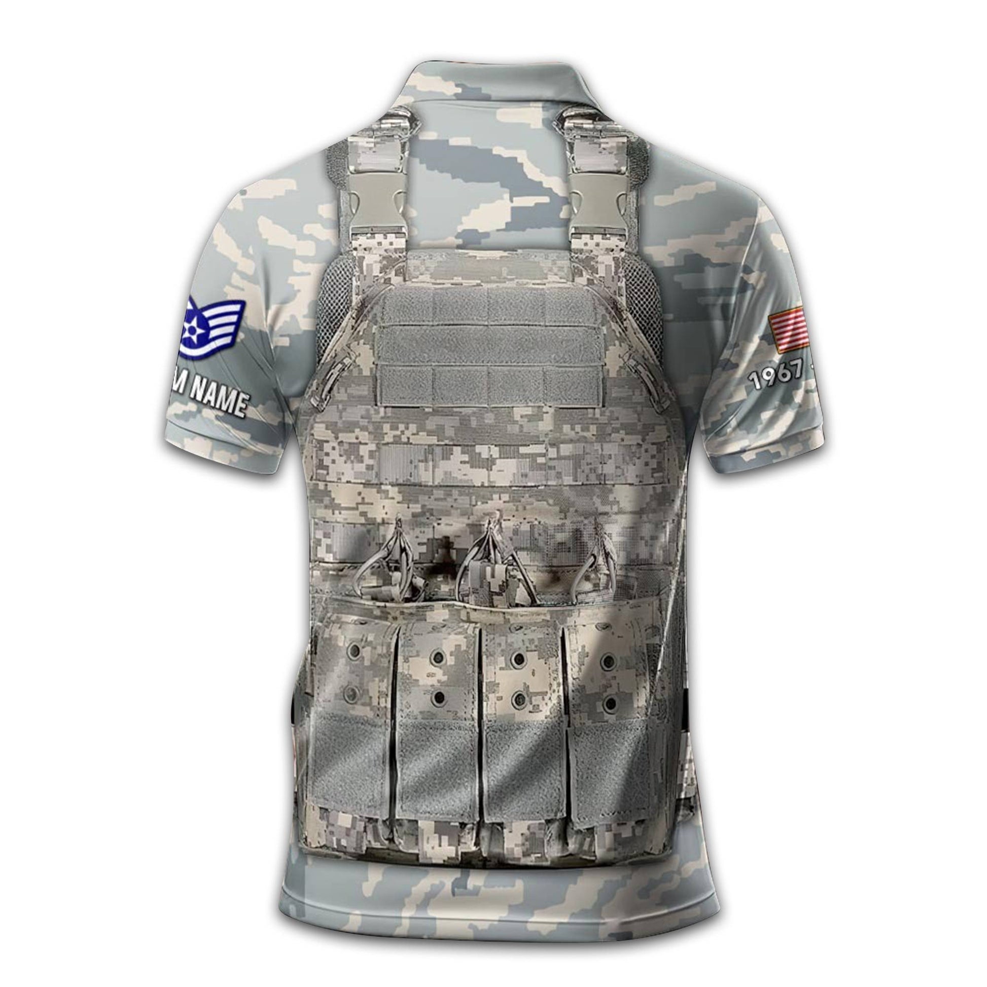 USAF Custom Polo Shirt VPVC210204, Gifts For Air Force Veteran, Best Gifts On Father's Day, Armed Forces Day, Independence Day, Veterans Day.