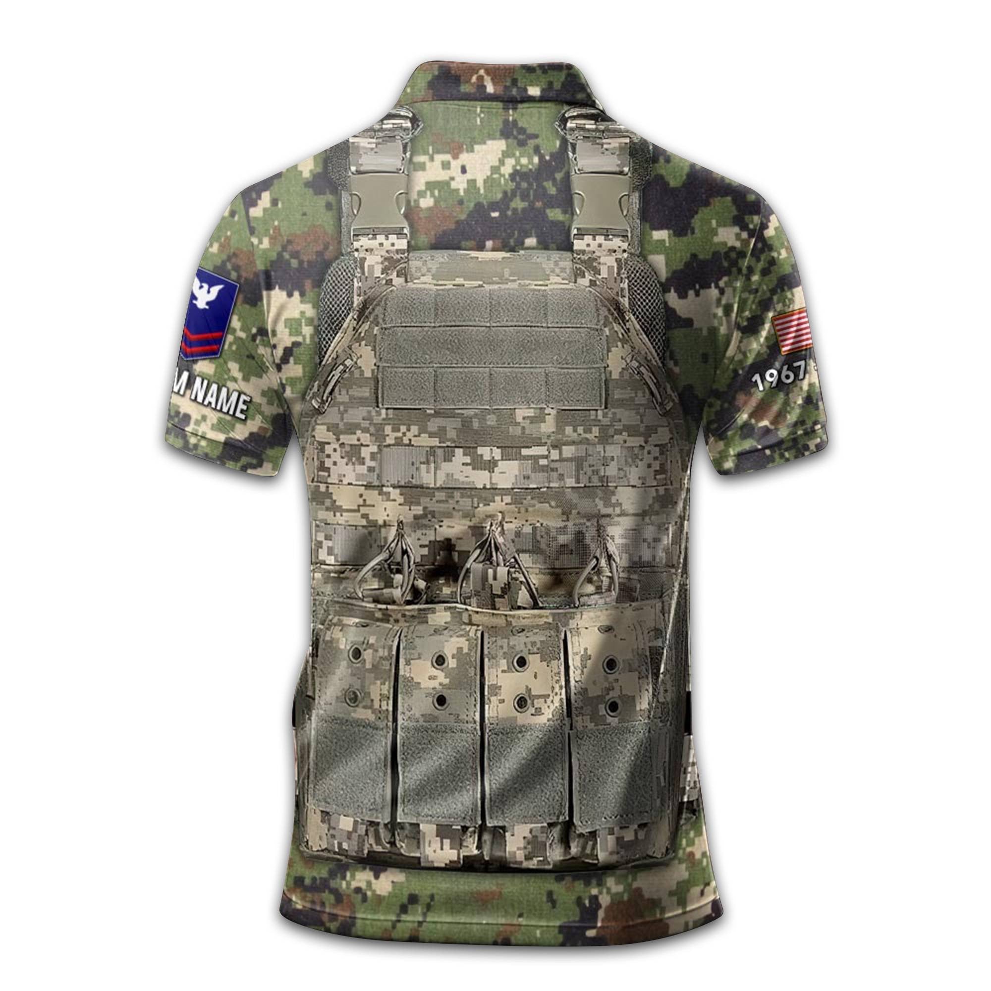 USCG Custom Polo Shirt VPVC210205, Gifts For Coast Guard Veteran, Best Gifts On Father's Day, Armed Forces Day, Independence Day, Veterans Day.