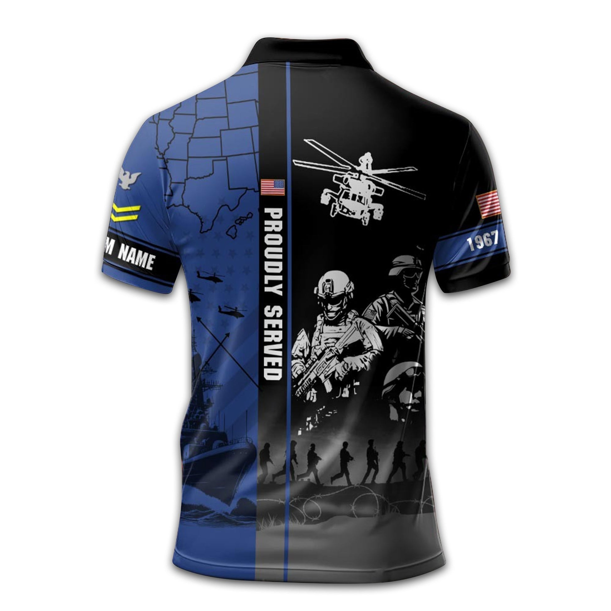 US Navy Custom Polo Shirt VPVC211202, Gifts For Navy Veteran, Best Gifts On Father's Day, Armed Forces Day, Independence Day, Veterans Day.