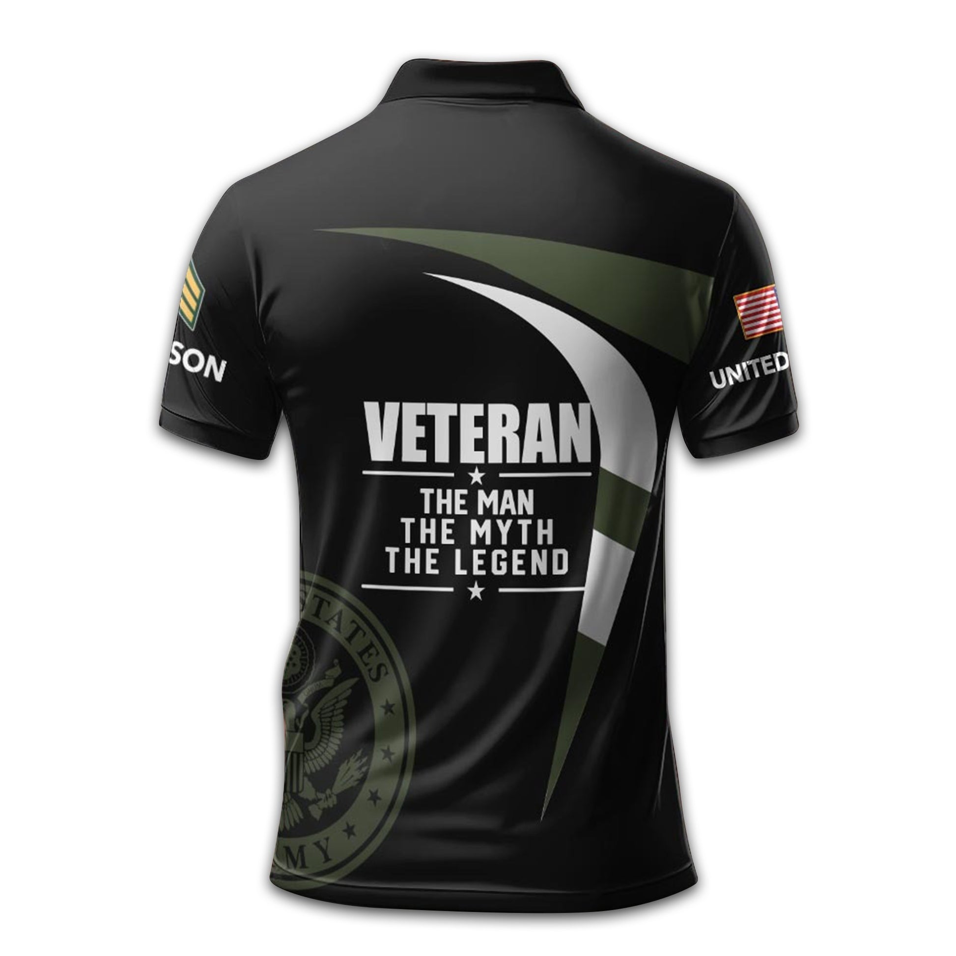 US Army Custom Polo Shirt VPVC211706, Gifts For Army Veteran, Best Gifts On Father's Day, Armed Forces Day, Independence Day, Veterans Day.