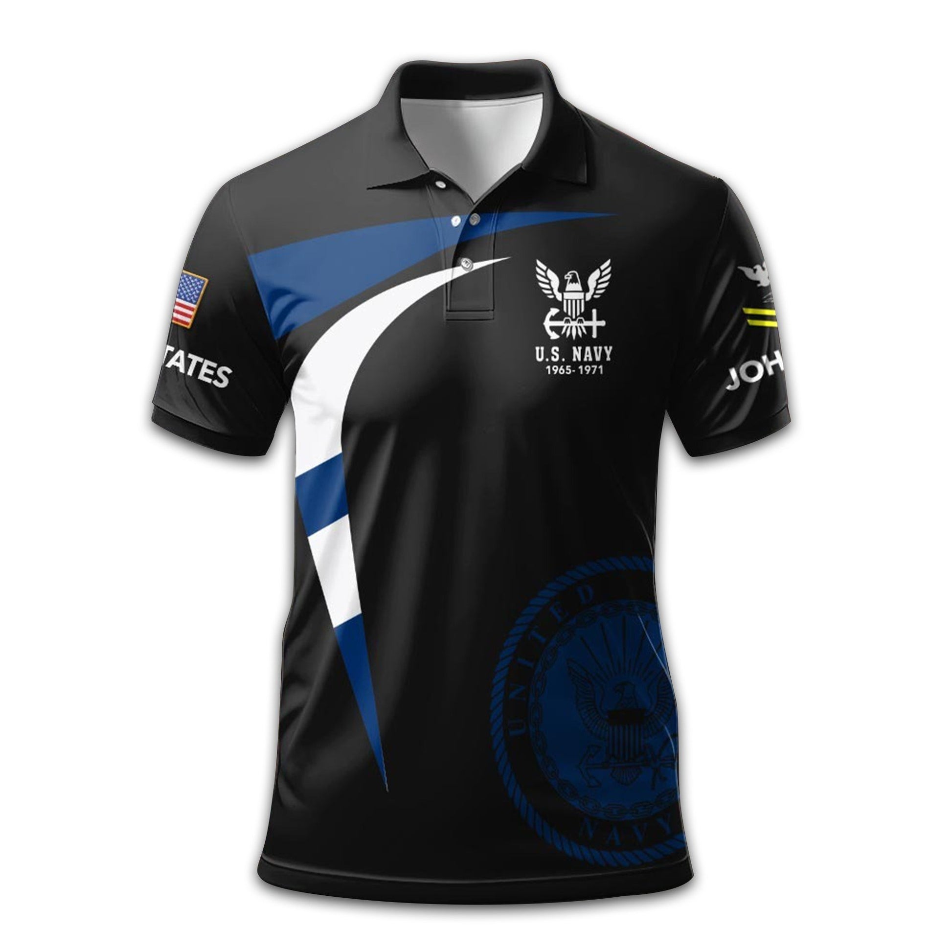 US Navy Custom Polo Shirt VPVC211707, Gifts For Navy Veteran, Best Gifts On Father's Day, Armed Forces Day, Independence Day, Veterans Day.