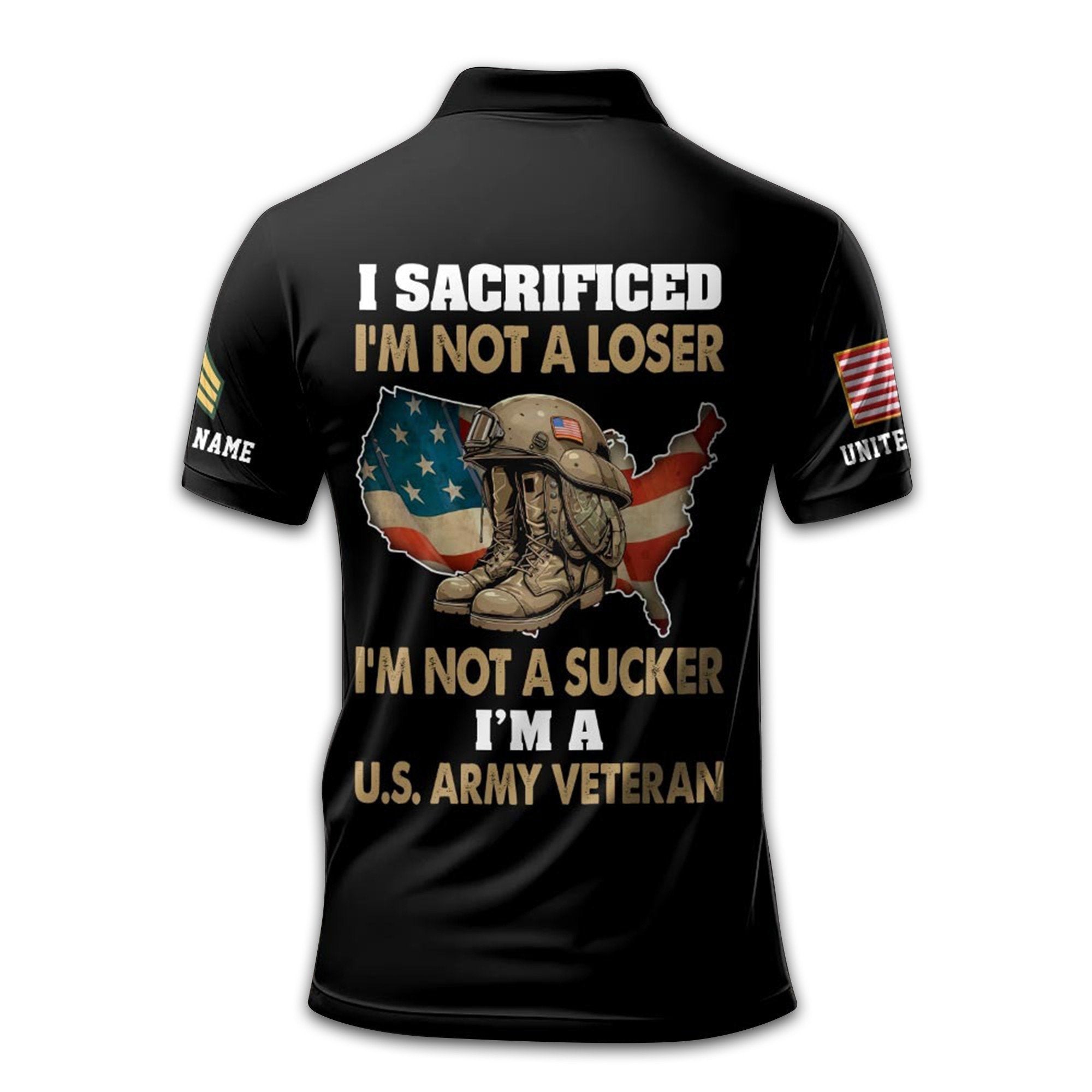 Unique Custom Name, Rank,Year US Army Polo Shirt VPVC211901, Gifts For Army Veteran, Gifts For Dad, For Husband, Best Gifts On Father's Day, Independence Day, Veterans Day.