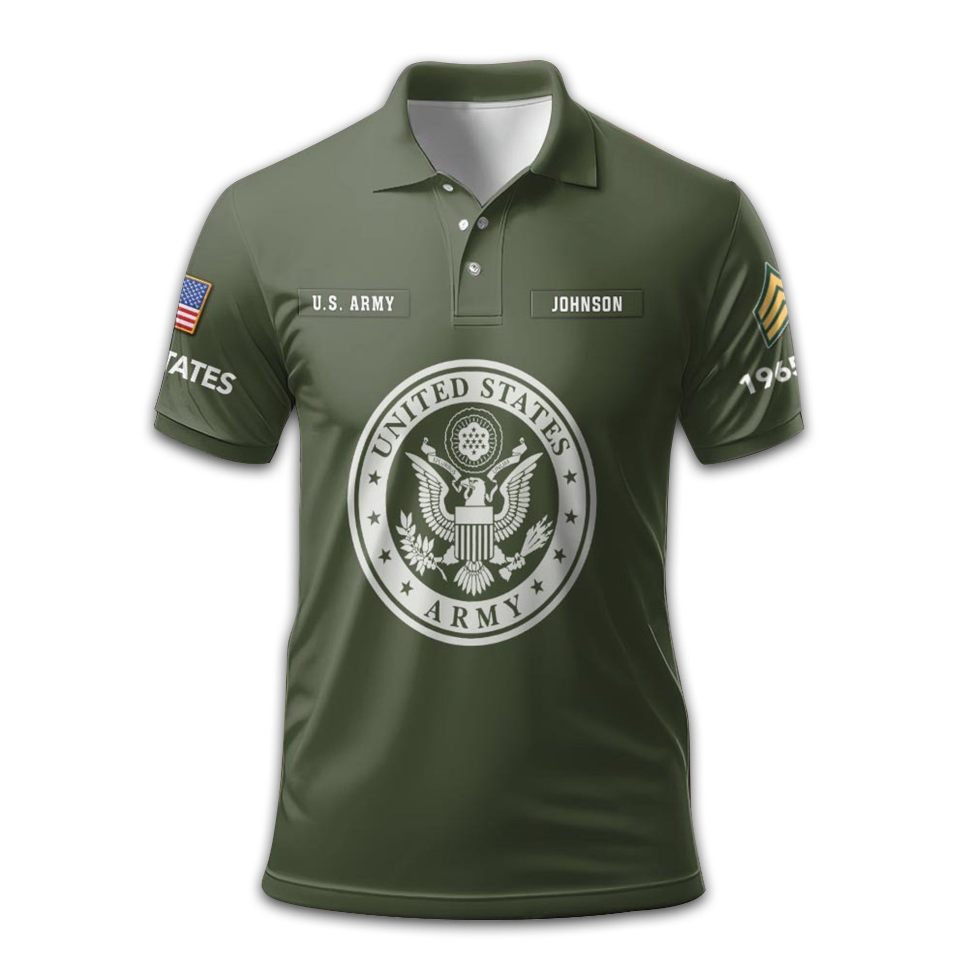 US Army Custom Polo Shirt VPVC211606, Gifts For Army Veteran, Best Gifts On Father's Day, Armed Forces Day, Independence Day, Veterans Day.