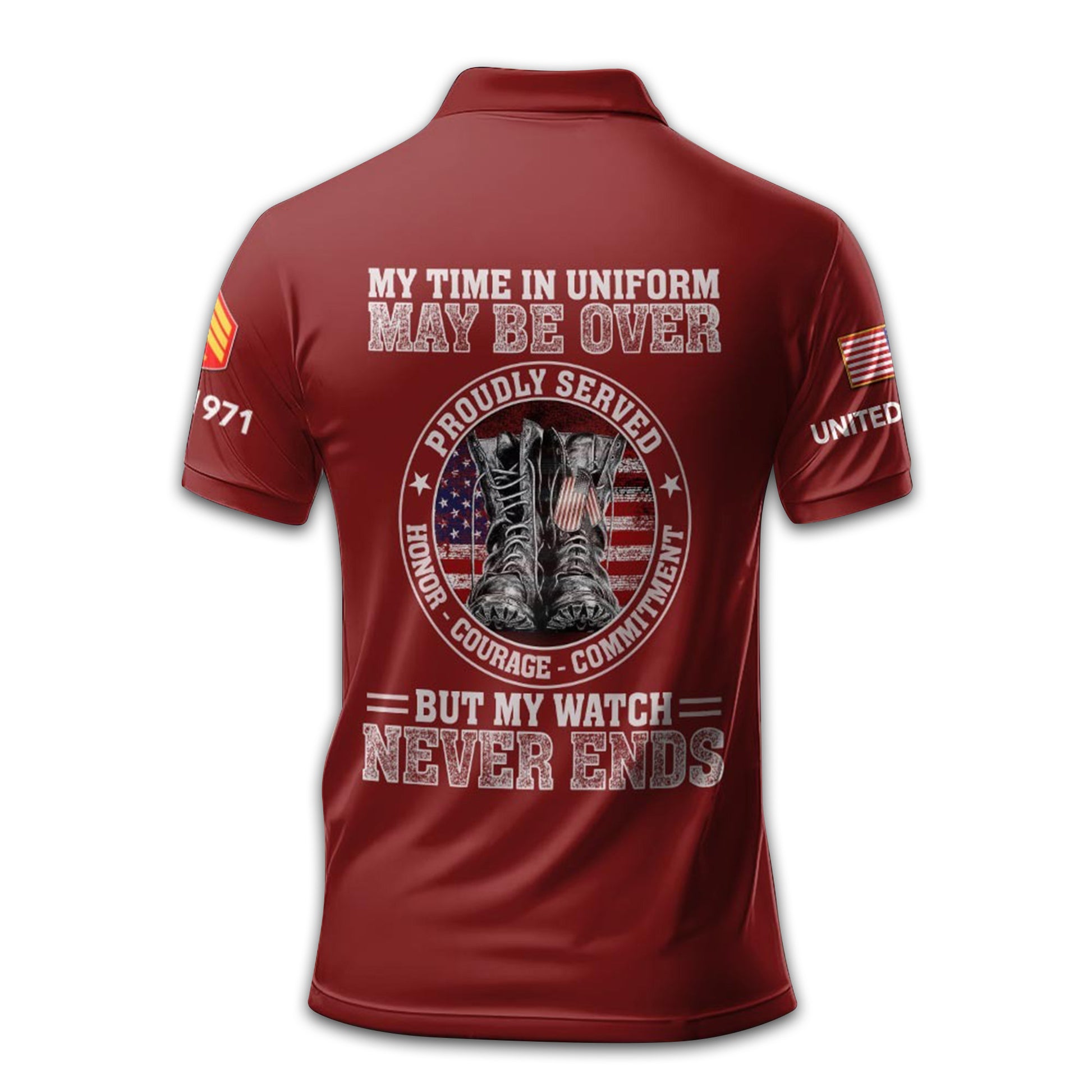 USMC Custom Polo Shirt VPVC211608, Gifts For Marine Veteran, Best Gifts On Father's Day, Armed Forces Day, Independence Day, Veterans Day.