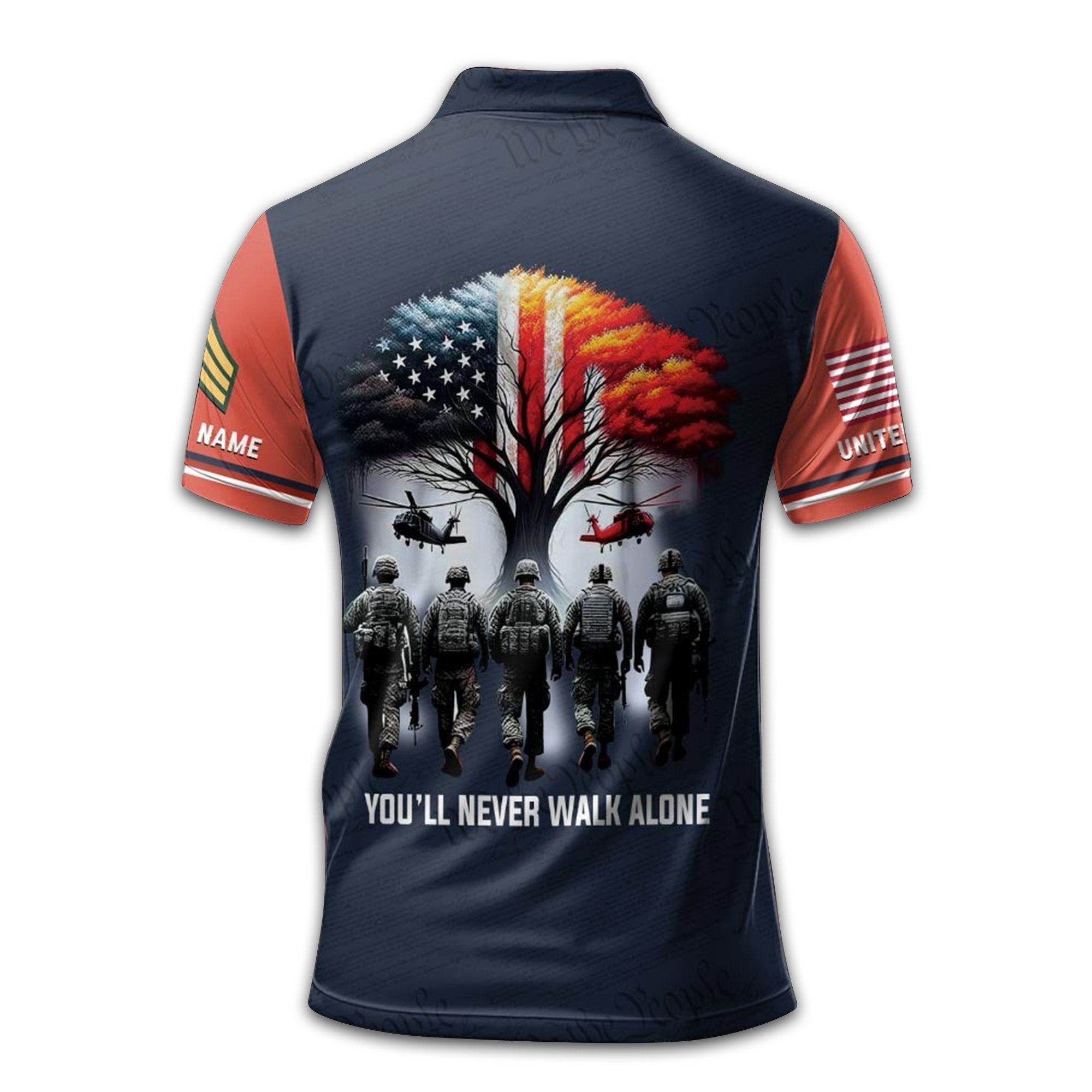 US Army Custom Polo Shirt VPVC212106, Gifts For Army Veteran, Best Gifts On Father's Day, Armed Forces Day, Independence Day, Veterans Day.