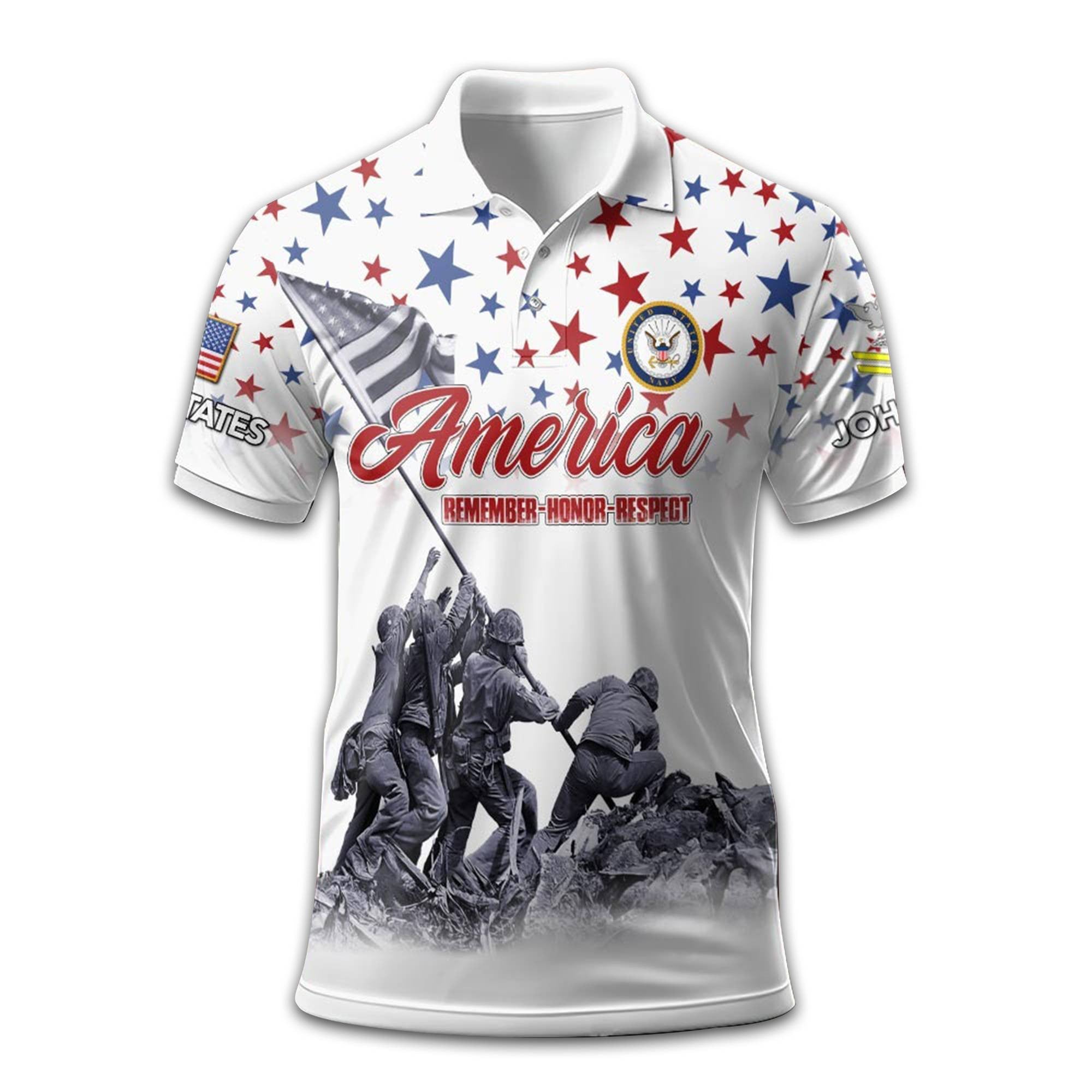 US Navy Custom Polo Shirt VPVC212402, Gifts For Navy Veteran, Best Gifts On Father's Day, Armed Forces Day, Independence Day, Veterans Day.