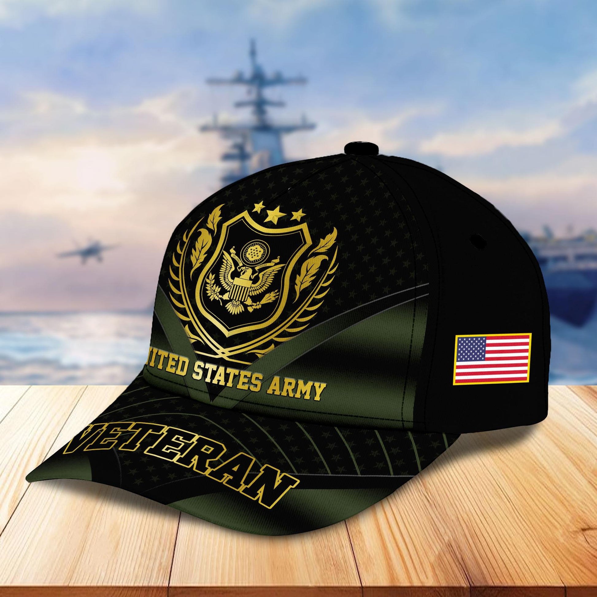 Premium US Veterans Cap BPHN280212, Gifts For US Veterans, Gifts On Father's Day, Armed Forces Day, Independence Day, Veterans Day.