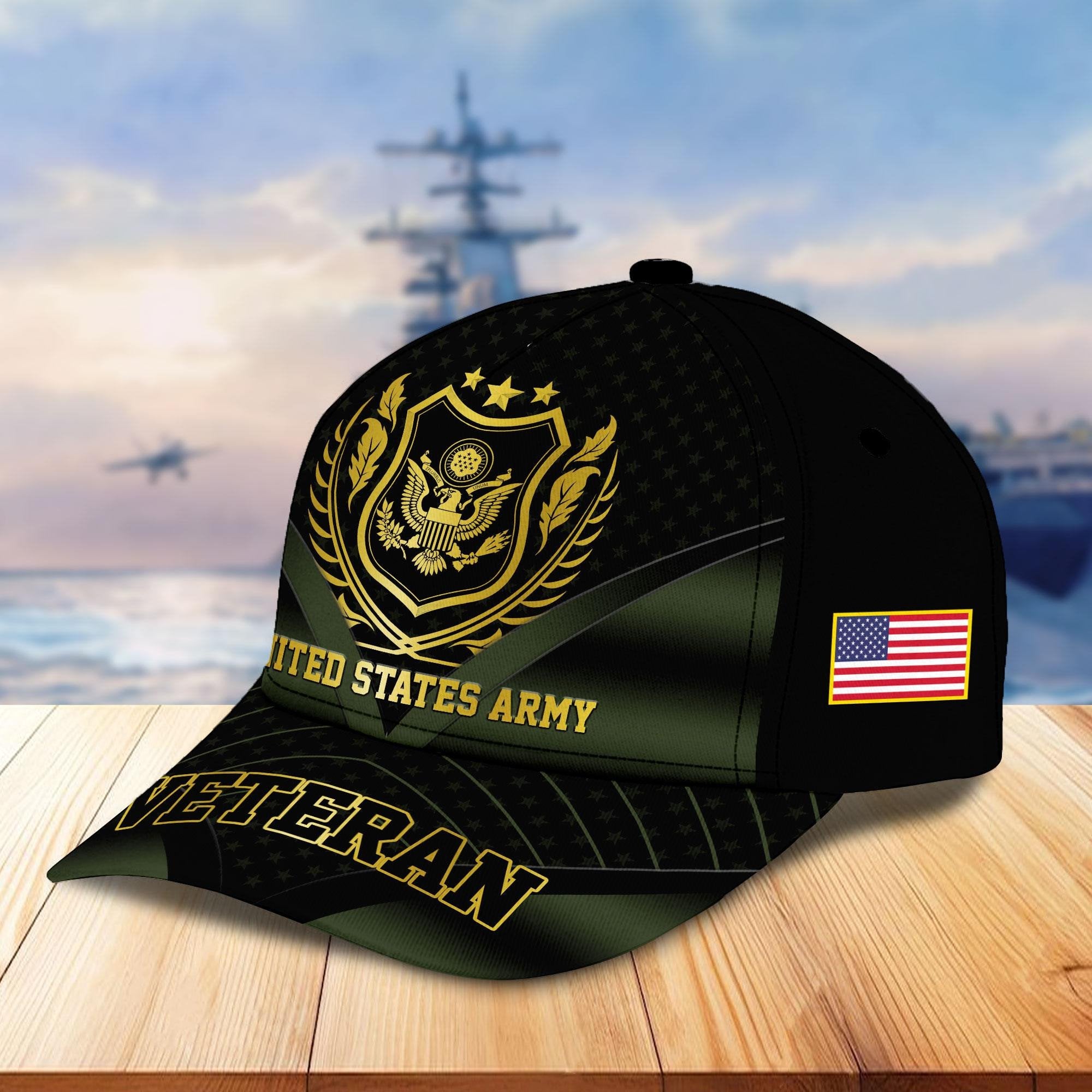 Premium US Veterans Cap BPHN280212, Gifts For US Veterans, Gifts On Father's Day, Armed Forces Day, Independence Day, Veterans Day.