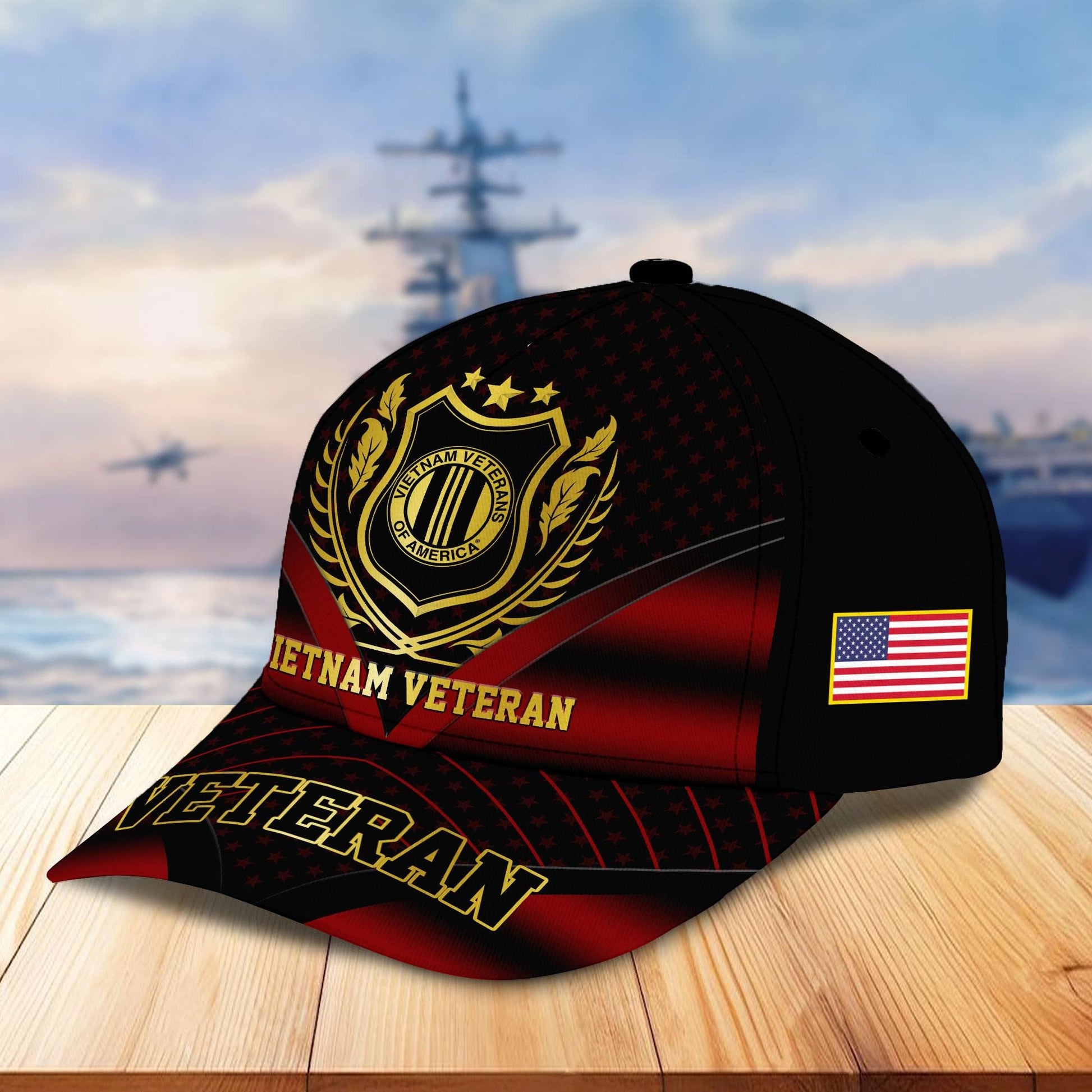 Premium US Veterans Cap BPHN280212, Gifts For US Veterans, Gifts On Father's Day, Armed Forces Day, Independence Day, Veterans Day.