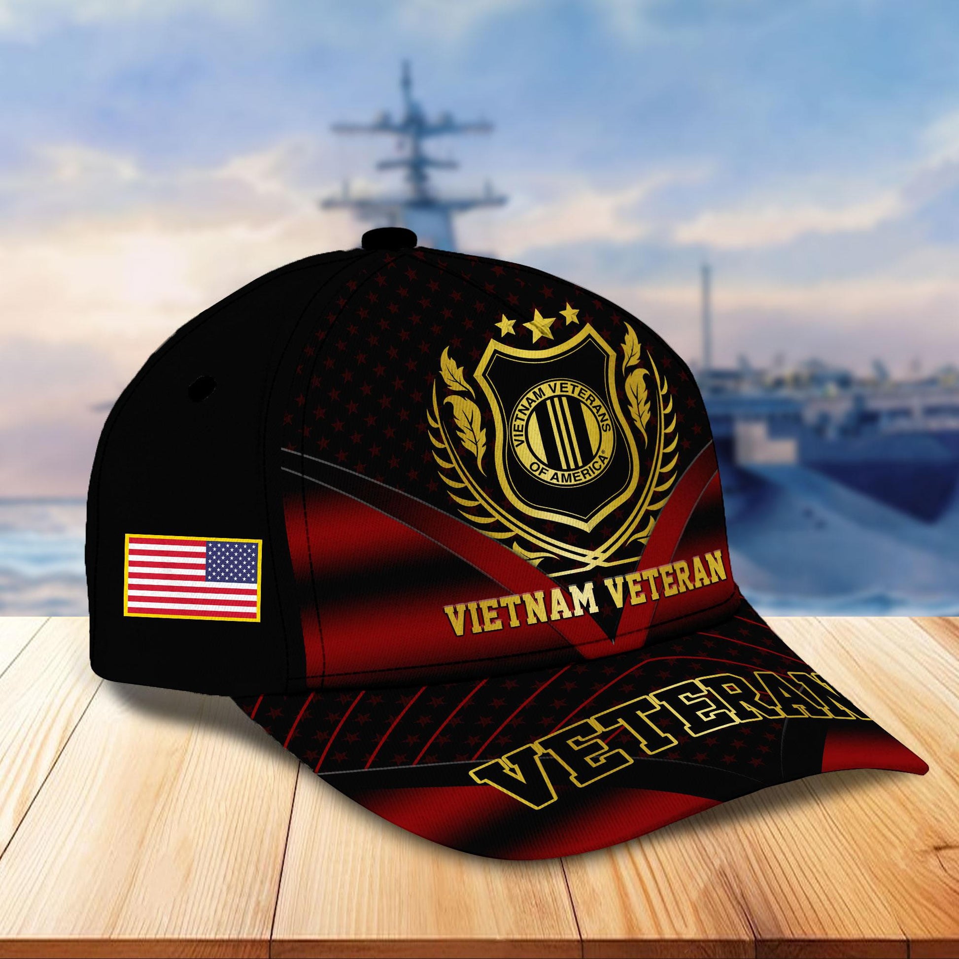 Premium US Veterans Cap BPHN280212, Gifts For US Veterans, Gifts On Father's Day, Armed Forces Day, Independence Day, Veterans Day.