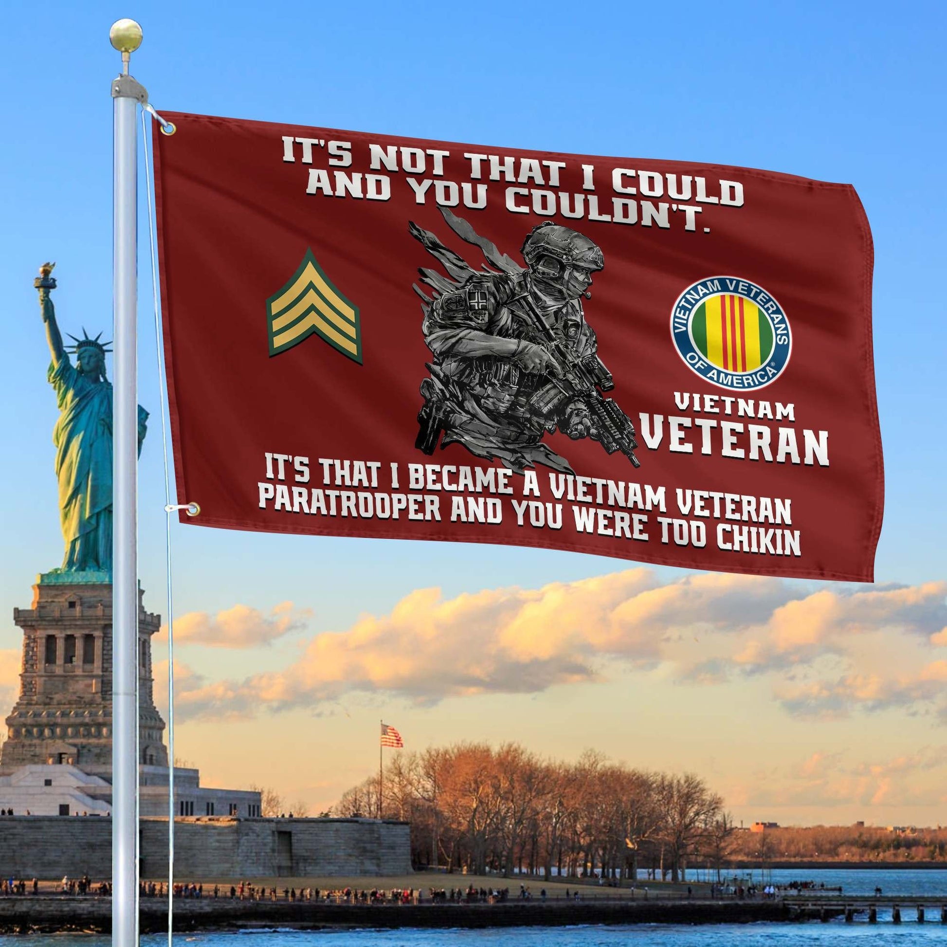 Unique Custom Vietnam Veteran Grommet Flag, Gift For Vietnam Veteran VPVC104706, Gifts For Dad, For Husband, Best Gifts On Father's Day, Independence Day, Veterans Day.