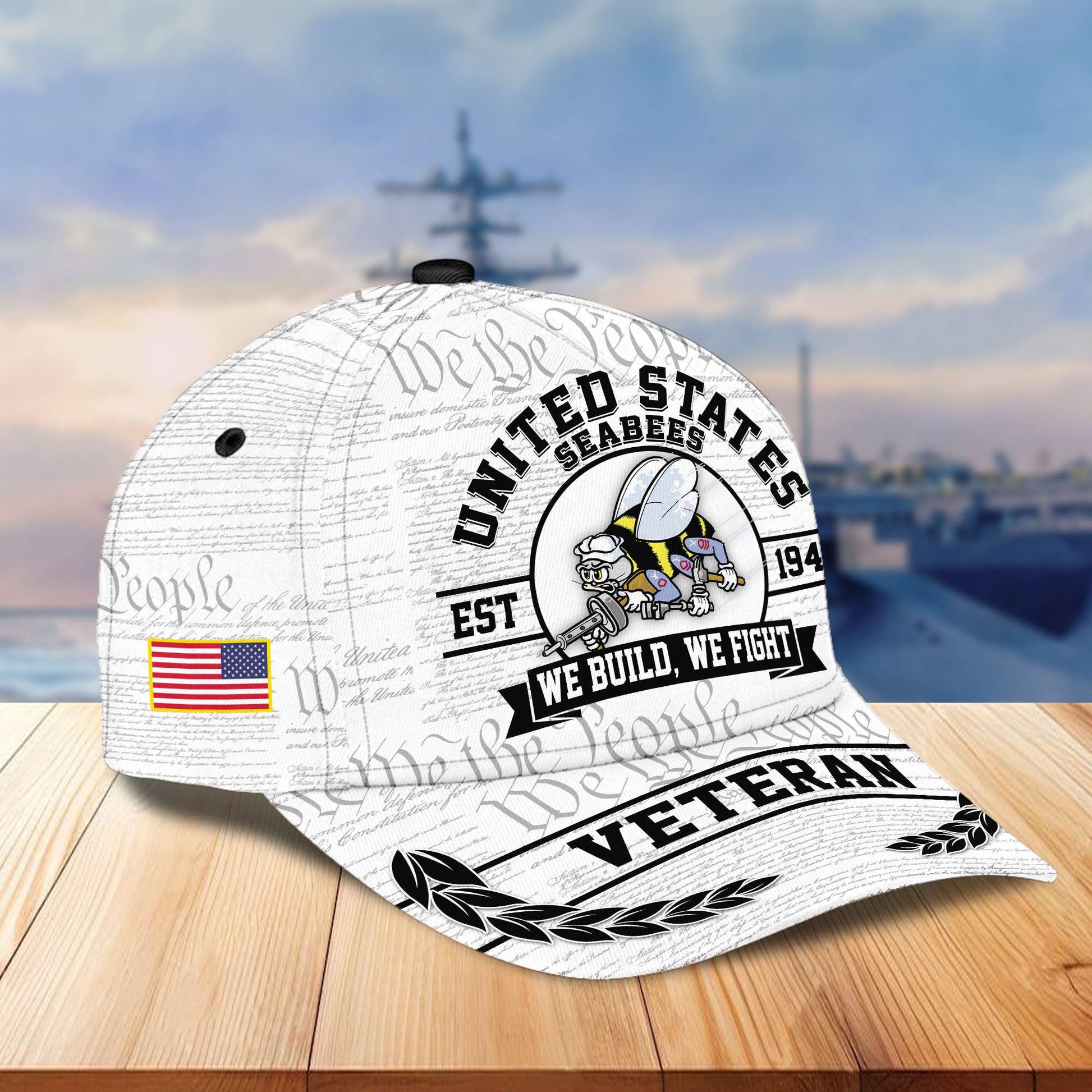 Premium US Veterans Cap BPVC120101, Gifts For US Veterans Gifts On Father's Day, Armed Force Day, Independence Day, Veterans Day.