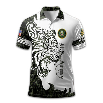 US Army Custom Polo Shirt VPVC212606, Gifts For Army Veteran, Best Gifts On Father's Day, Armed Forces Day, Independence Day, Veterans Day.