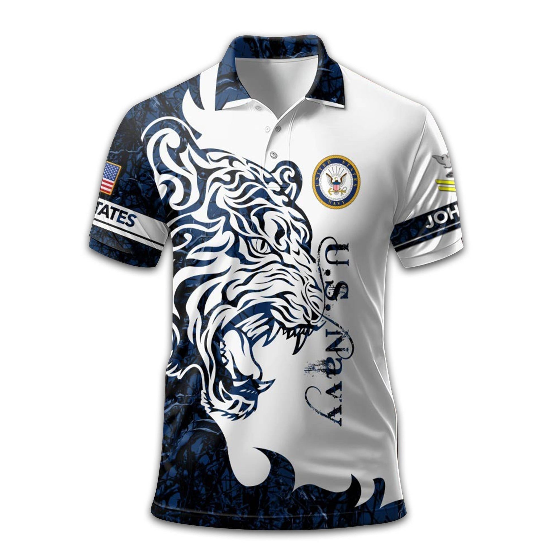 US Navy Custom Polo Shirt VPVC212607, Gifts For Navy Veteran, Best Gifts On Father's Day, Armed Forces Day, Independence Day, Veterans Day.