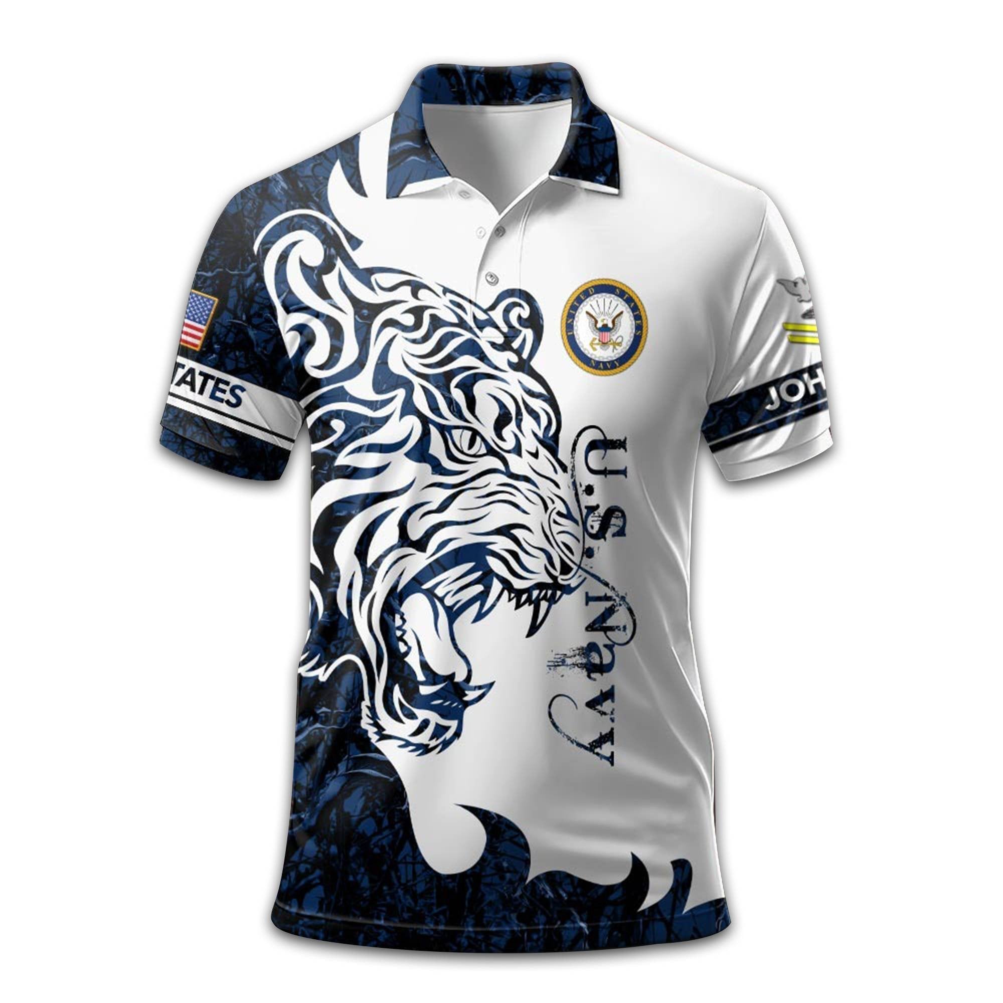 US Navy Custom Polo Shirt VPVC212607, Gifts For Navy Veteran, Best Gifts On Father's Day, Armed Forces Day, Independence Day, Veterans Day.