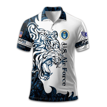 USAF Custom Polo Shirt VPVC212609, Gifts For Air Force Veteran, Best Gifts On Father's Day, Armed Forces Day, Independence Day, Veterans Day.