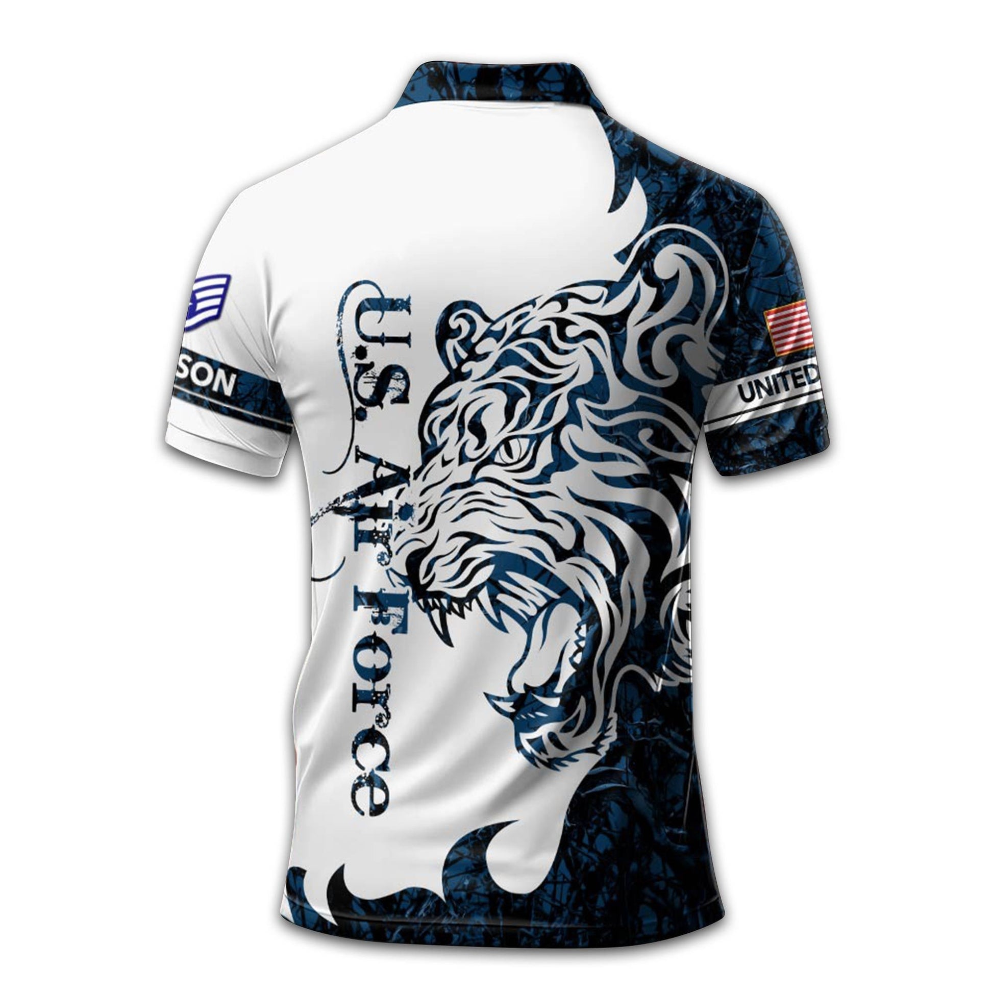 USAF Custom Polo Shirt VPVC212609, Gifts For Air Force Veteran, Best Gifts On Father's Day, Armed Forces Day, Independence Day, Veterans Day.