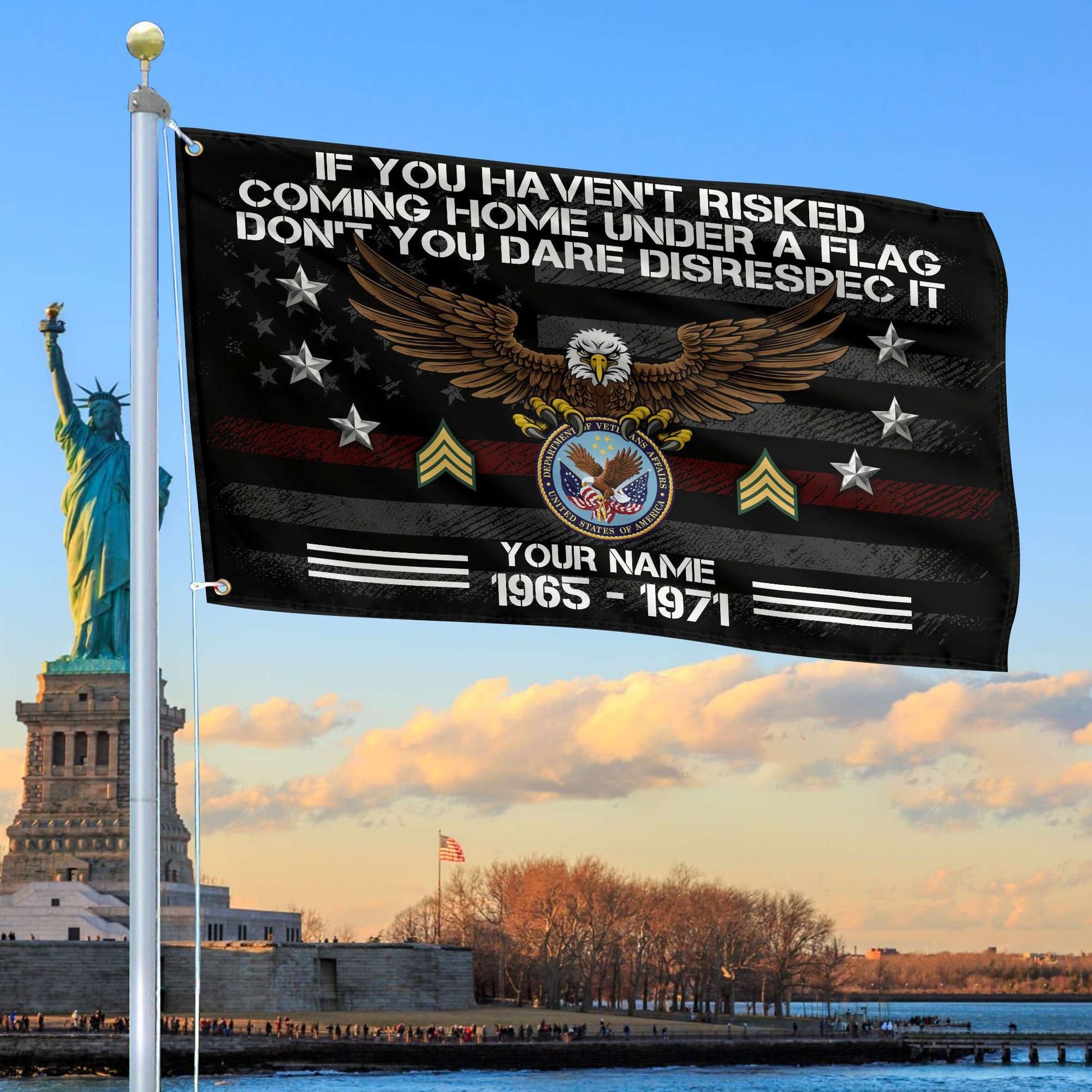 Premium Custom US Veteran Grommet Flag, Gift For US Veteran VPVC104907, Gifts For Dad, For Husband, Best Gifts On Father's Day, Independence Day, Veterans Day.