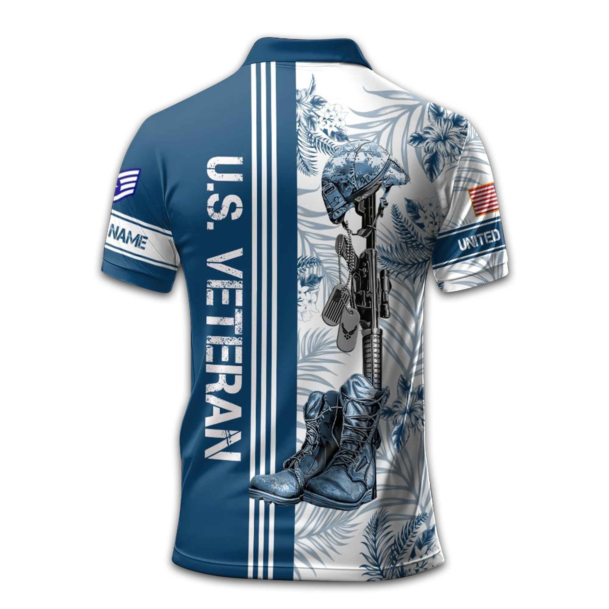 USAF Custom Polo Shirt VPVC213109, Gifts For Air Force Veteran, Best Gifts On Father's Day, Armed Forces Day, Independence Day, Veterans Day.