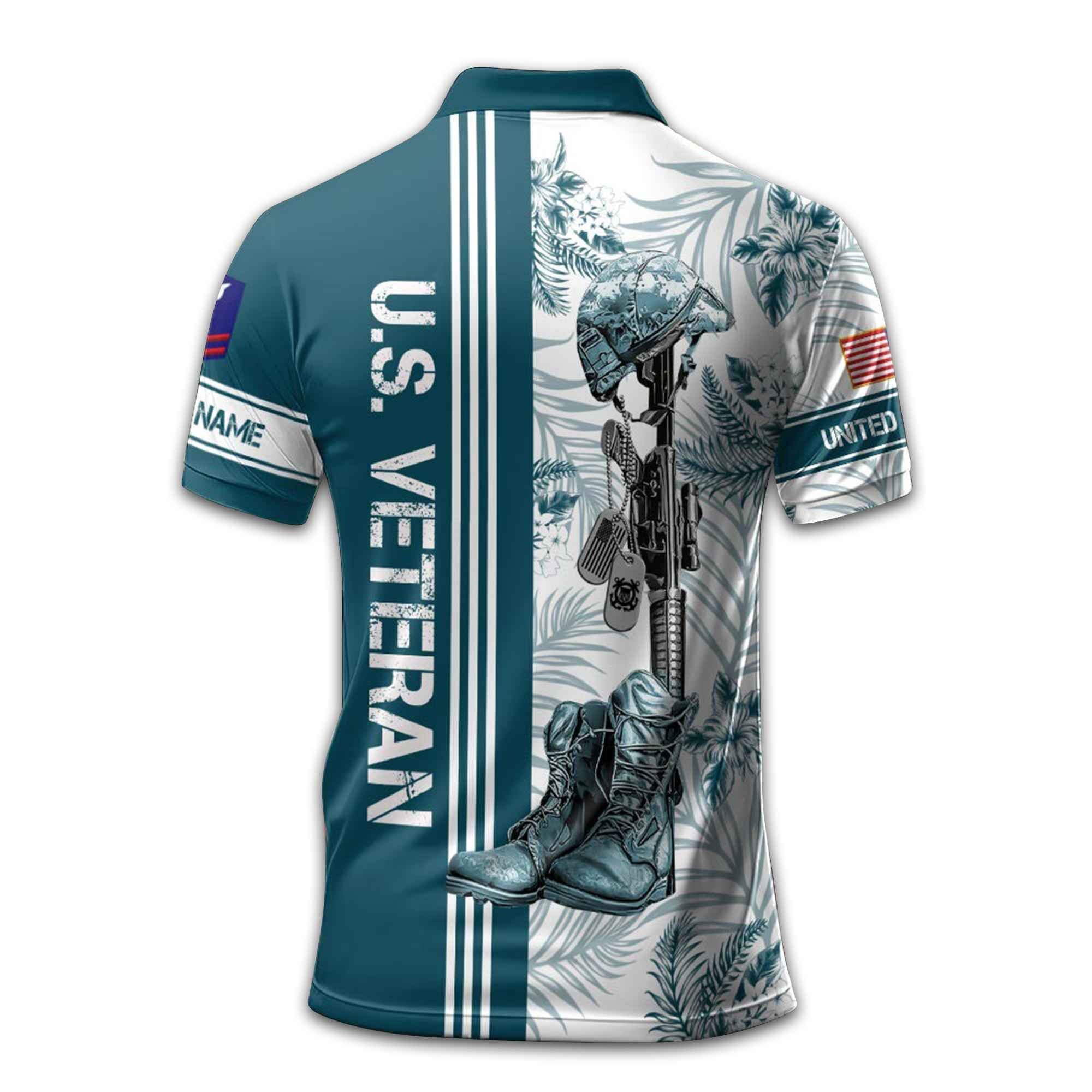 USCG Custom Polo Shirt VPVC213110, Gifts For Coast Guard Veteran, Best Gifts On Father's Day, Armed Forces Day, Independence Day, Veterans Day.