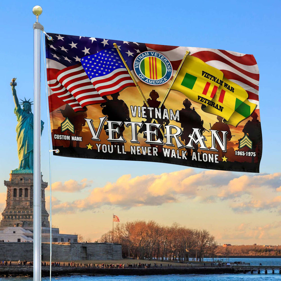 Premium Custom Vietnam Veteran Grommet Flag, Gift For Vietnam Veteran VPVC106606, Gifts For Dad, For Husband, Best Gifts On Father's Day, Independence Day, Veterans Day.