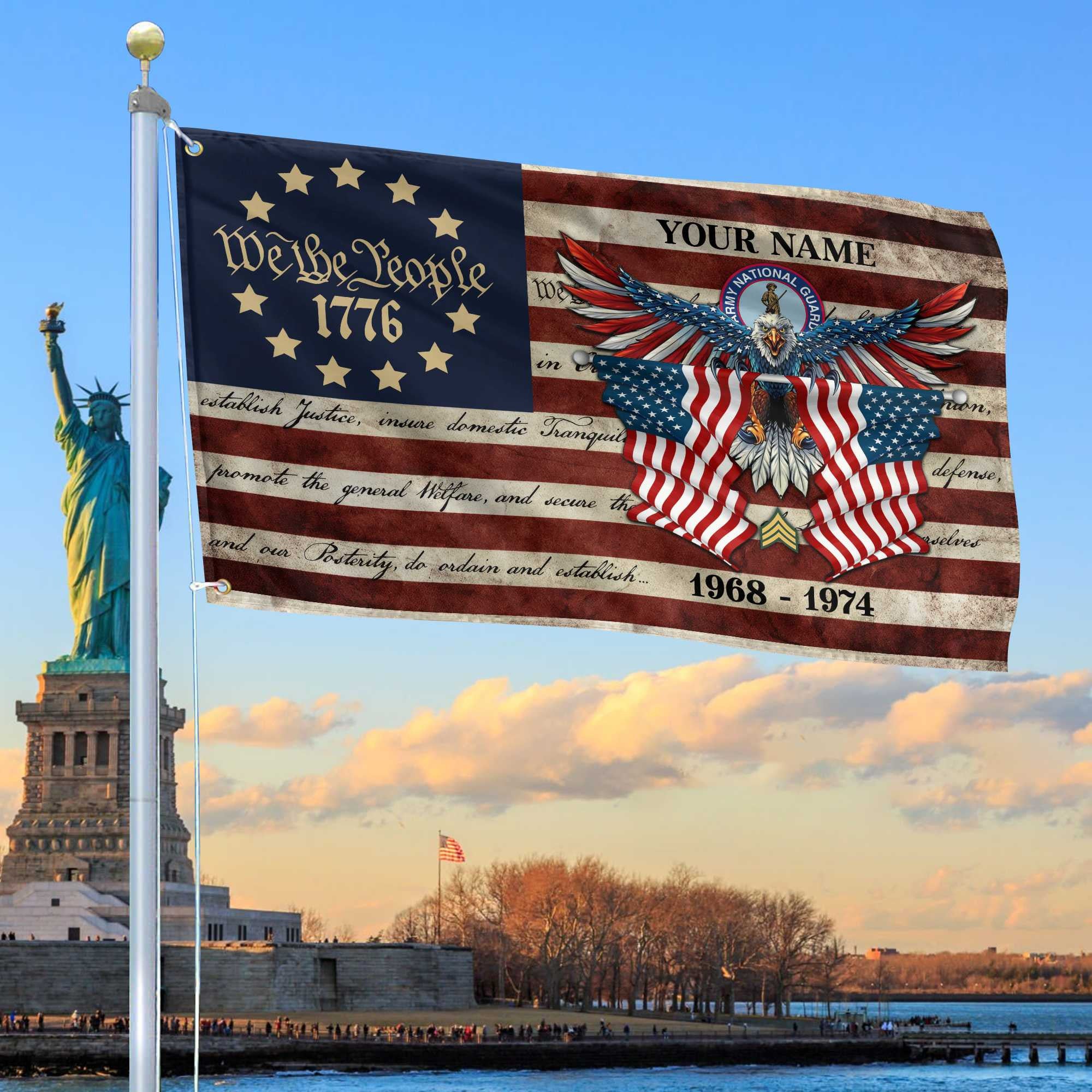 Premium Custom Army National Guard Grommet Flag VPVC105208, Gift For Army National Guard Veteran, Best Gifts On Father's Day, Memorial Day, Independence Day, Veterans Day.