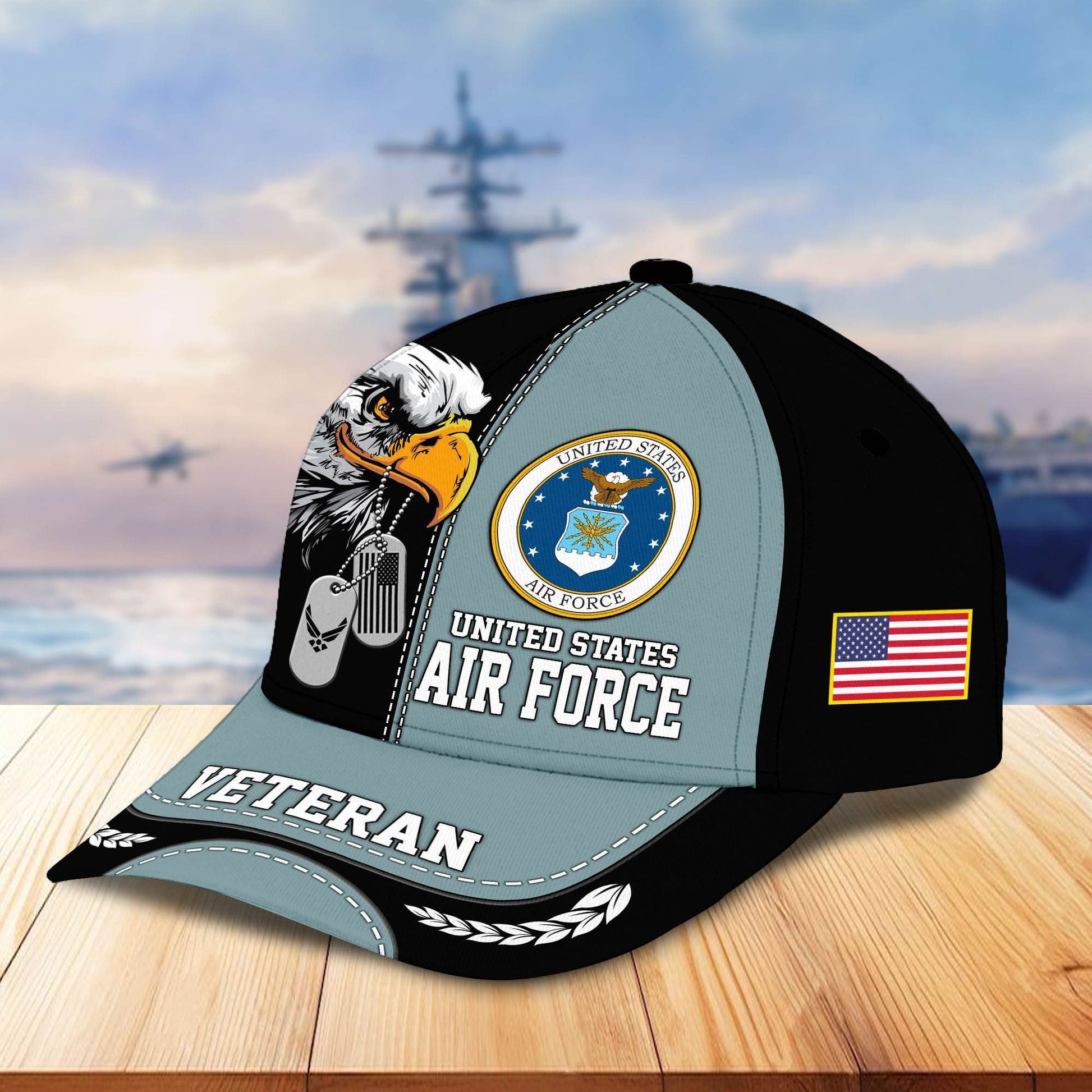 Premium US Veterans Cap BPHN270211, Gifts For US Veterans, Gifts On Father's Day, Armed Forces Day, Independence Day, Veterans Day.