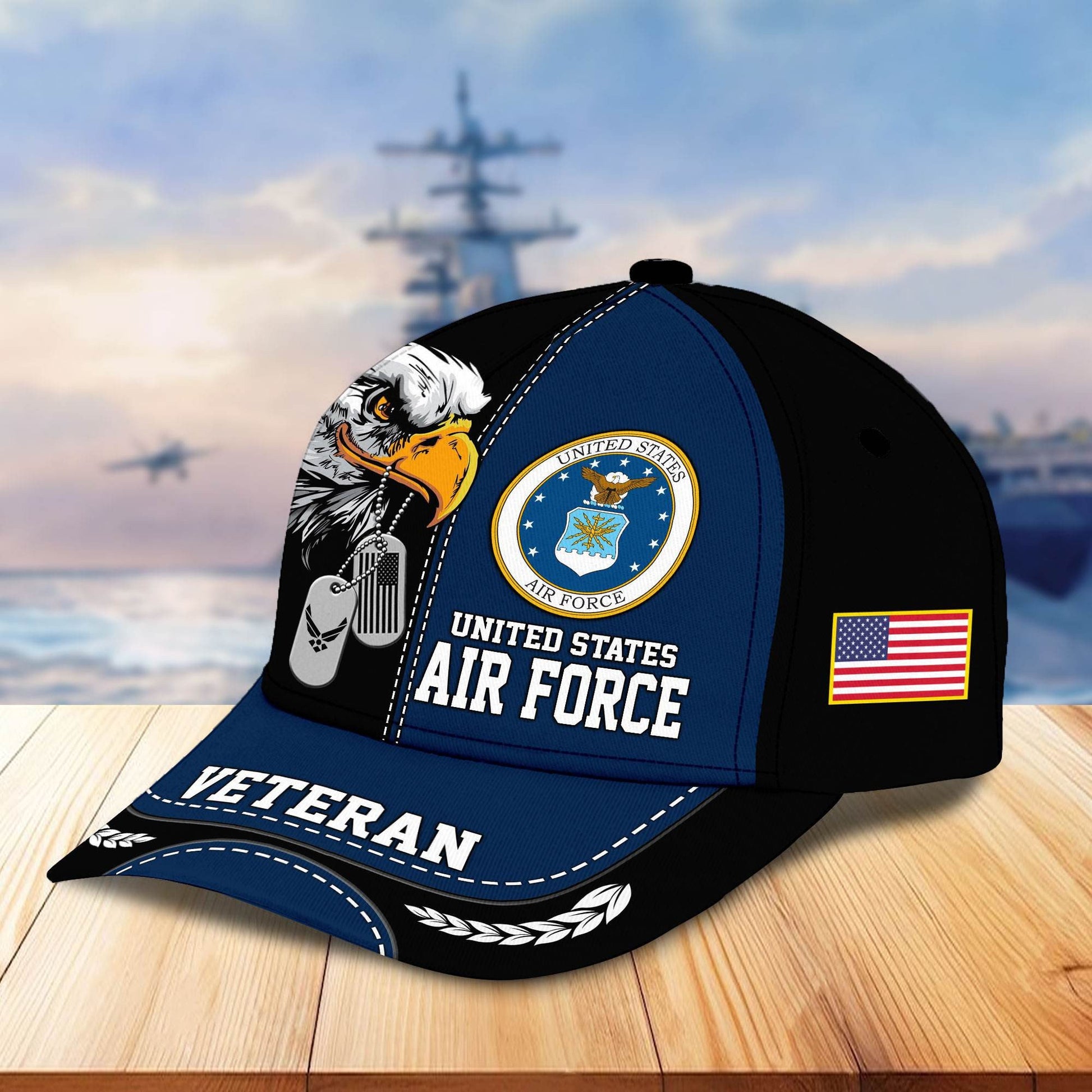 Premium US Veterans Cap BPHN270211, Gifts For US Veterans, Gifts On Father's Day, Armed Forces Day, Independence Day, Veterans Day.