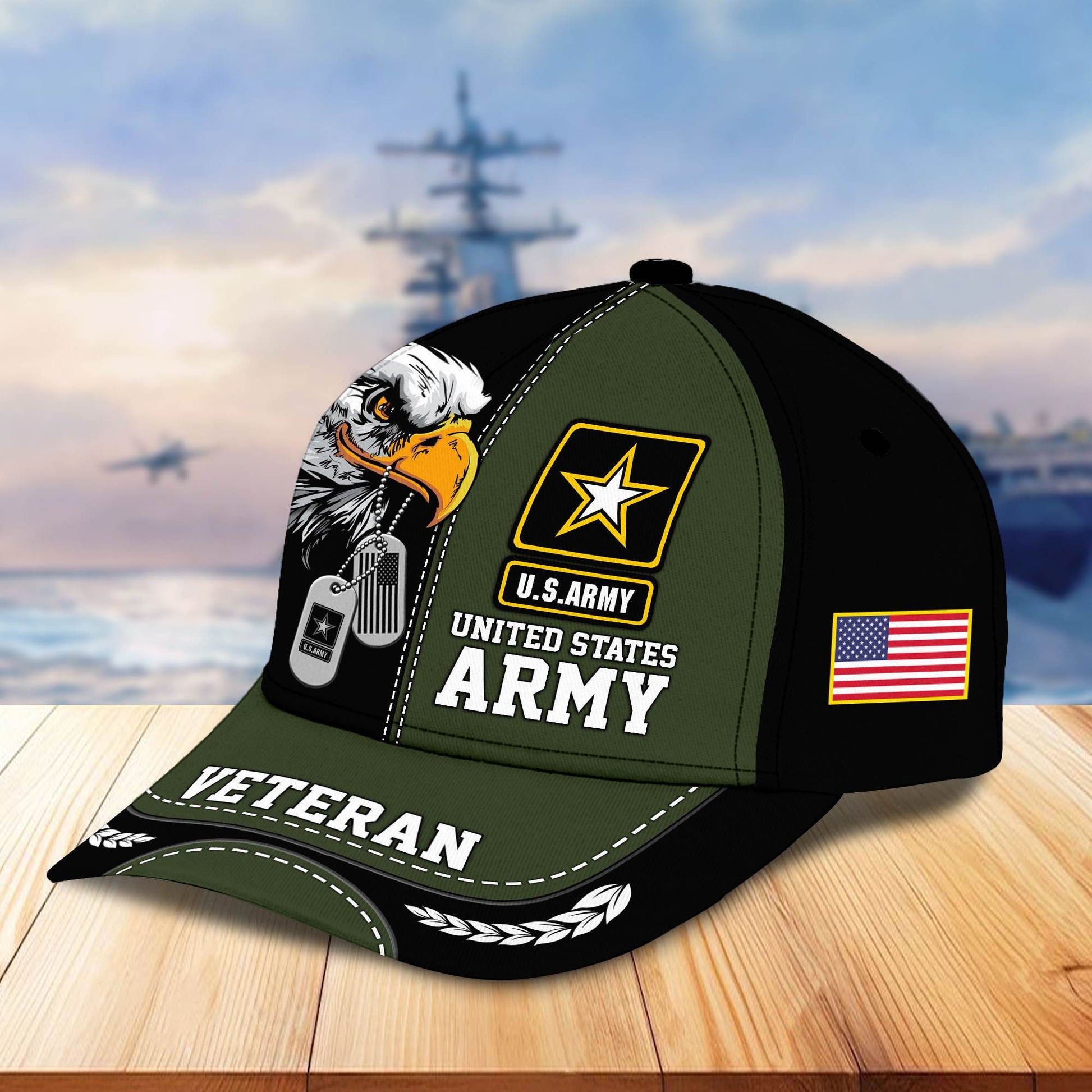 Premium US Veterans Cap BPHN270211, Gifts For US Veterans, Gifts On Father's Day, Armed Forces Day, Independence Day, Veterans Day.