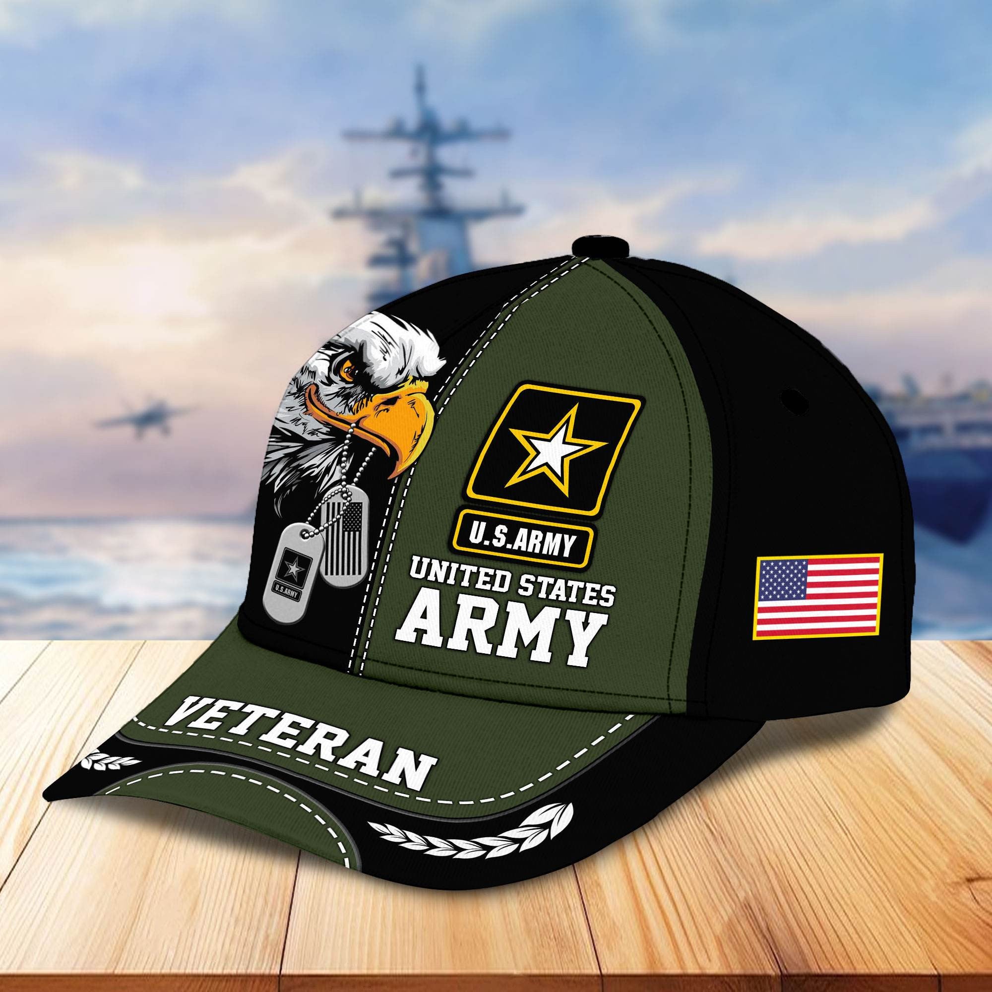 Premium US Veterans Cap BPHN270211, Gifts For US Veterans, Gifts On Father's Day, Armed Forces Day, Independence Day, Veterans Day.