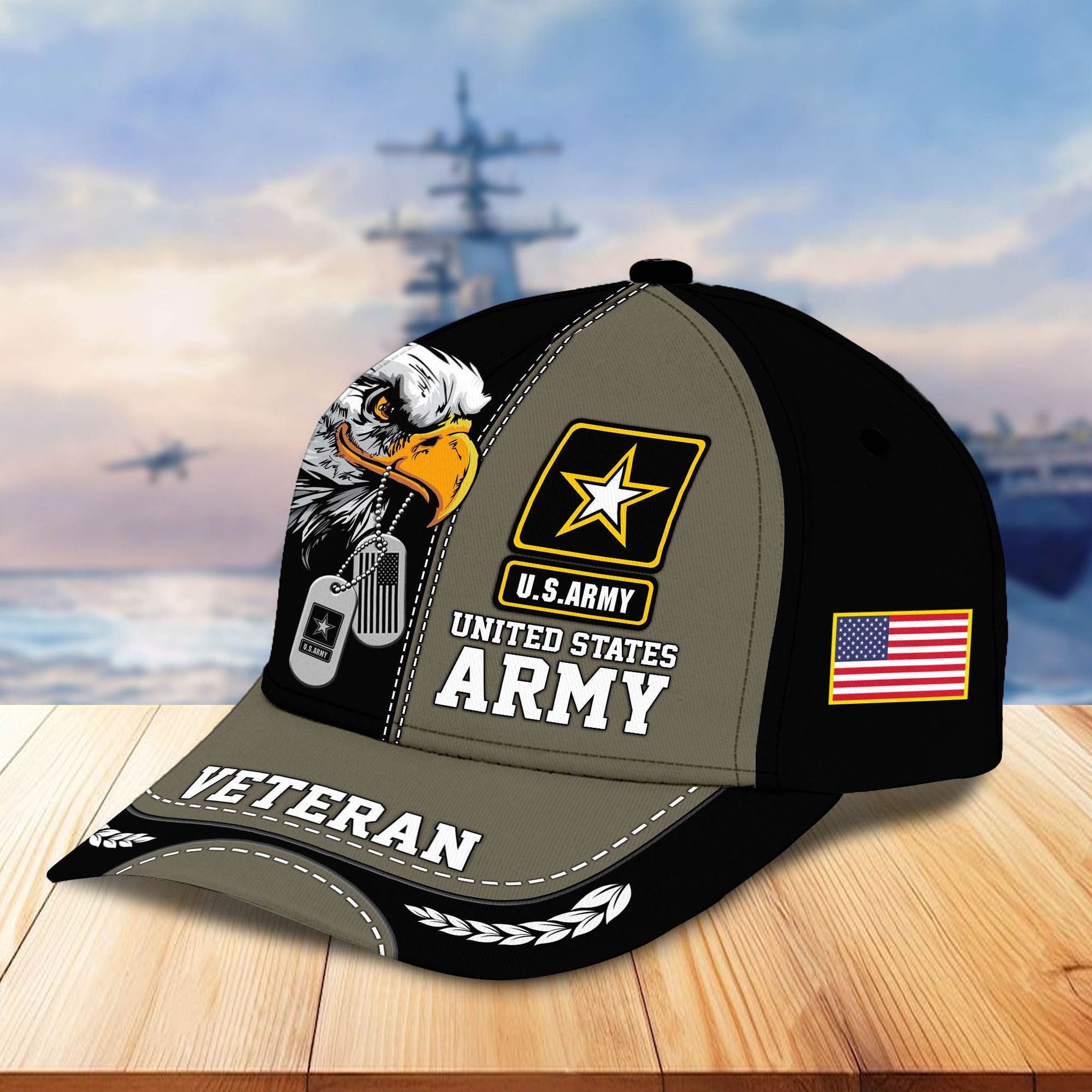 Premium US Veterans Cap BPHN270211, Gifts For US Veterans, Gifts On Father's Day, Armed Forces Day, Independence Day, Veterans Day.