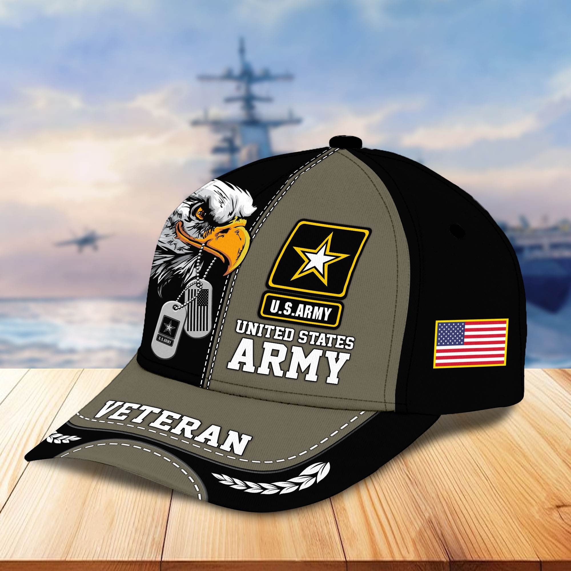 Premium US Veterans Cap BPHN270211, Gifts For US Veterans, Gifts On Father's Day, Armed Forces Day, Independence Day, Veterans Day.