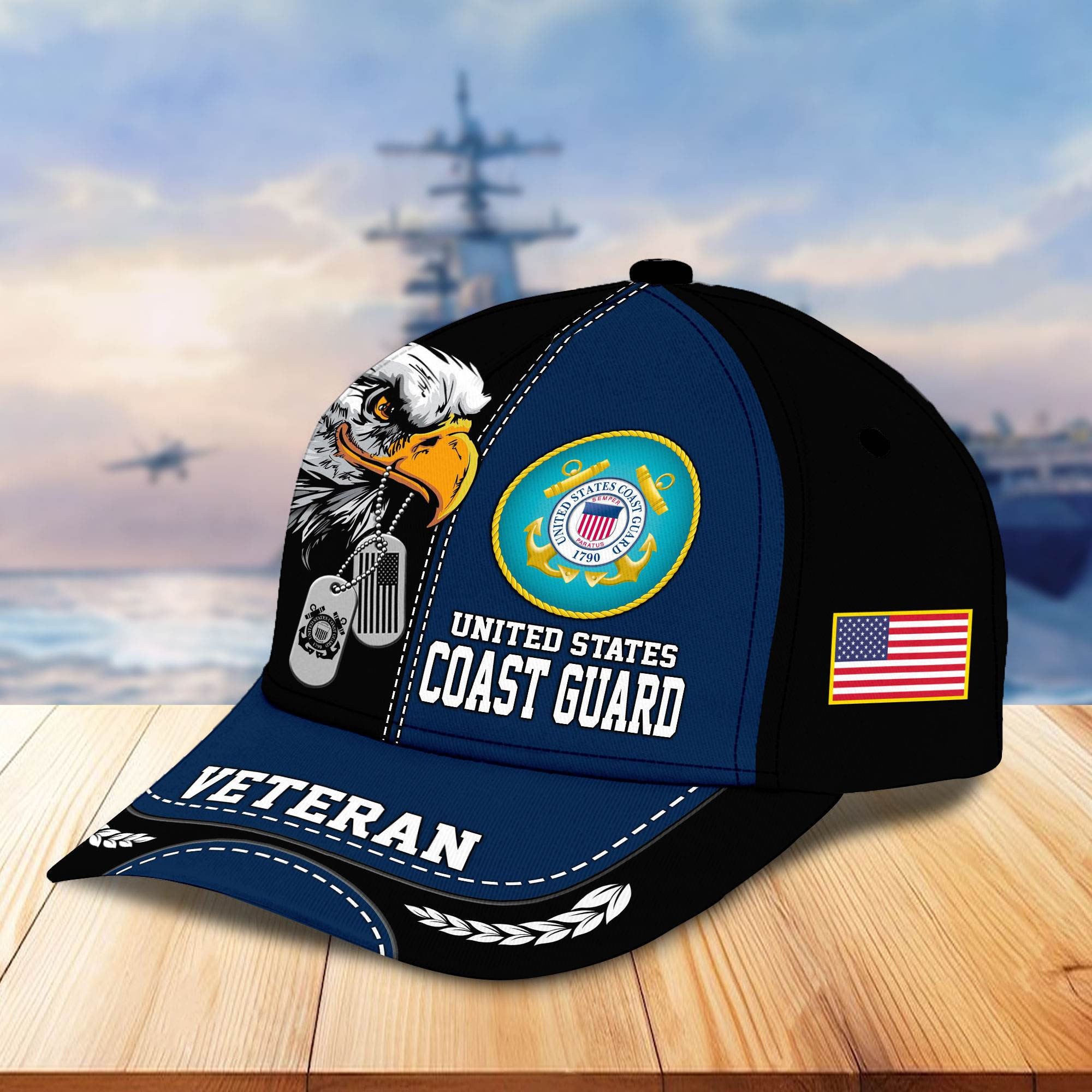 Premium US Veterans Cap BPHN270211, Gifts For US Veterans, Gifts On Father's Day, Armed Forces Day, Independence Day, Veterans Day.