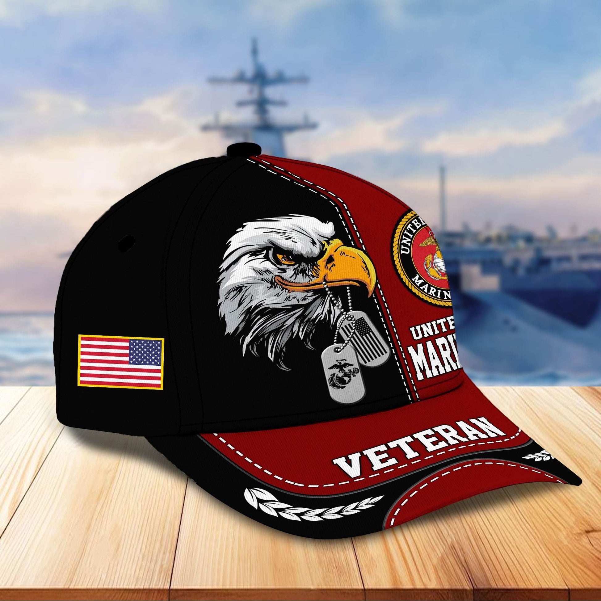 Premium US Veterans Cap BPHN270211, Gifts For US Veterans, Gifts On Father's Day, Armed Forces Day, Independence Day, Veterans Day.