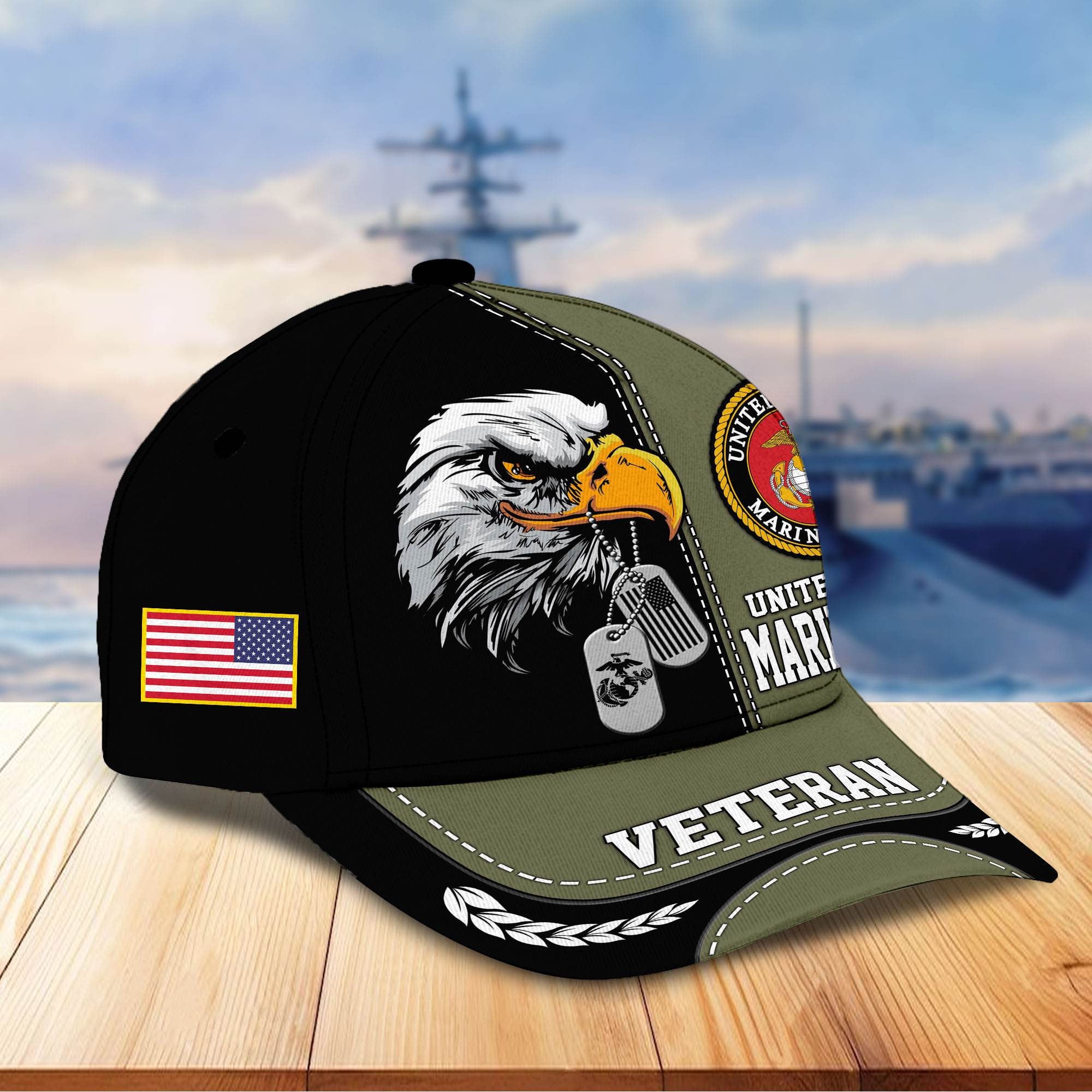 Premium US Veterans Cap BPHN270211, Gifts For US Veterans, Gifts On Father's Day, Armed Forces Day, Independence Day, Veterans Day.