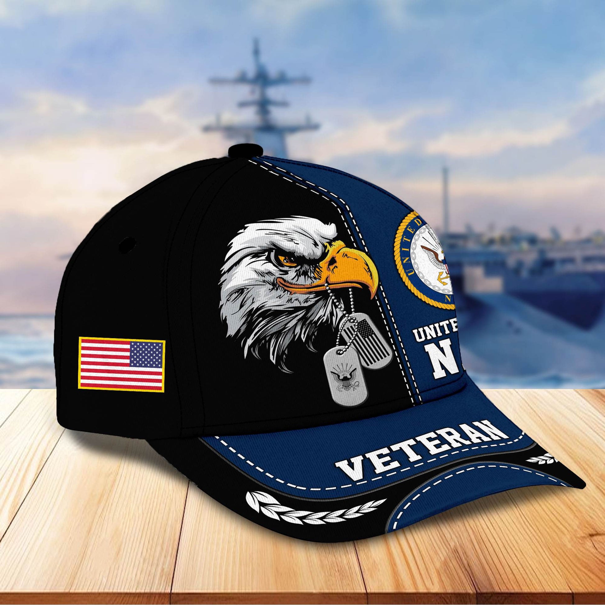 Premium US Veterans Cap BPHN270211, Gifts For US Veterans, Gifts On Father's Day, Armed Forces Day, Independence Day, Veterans Day.
