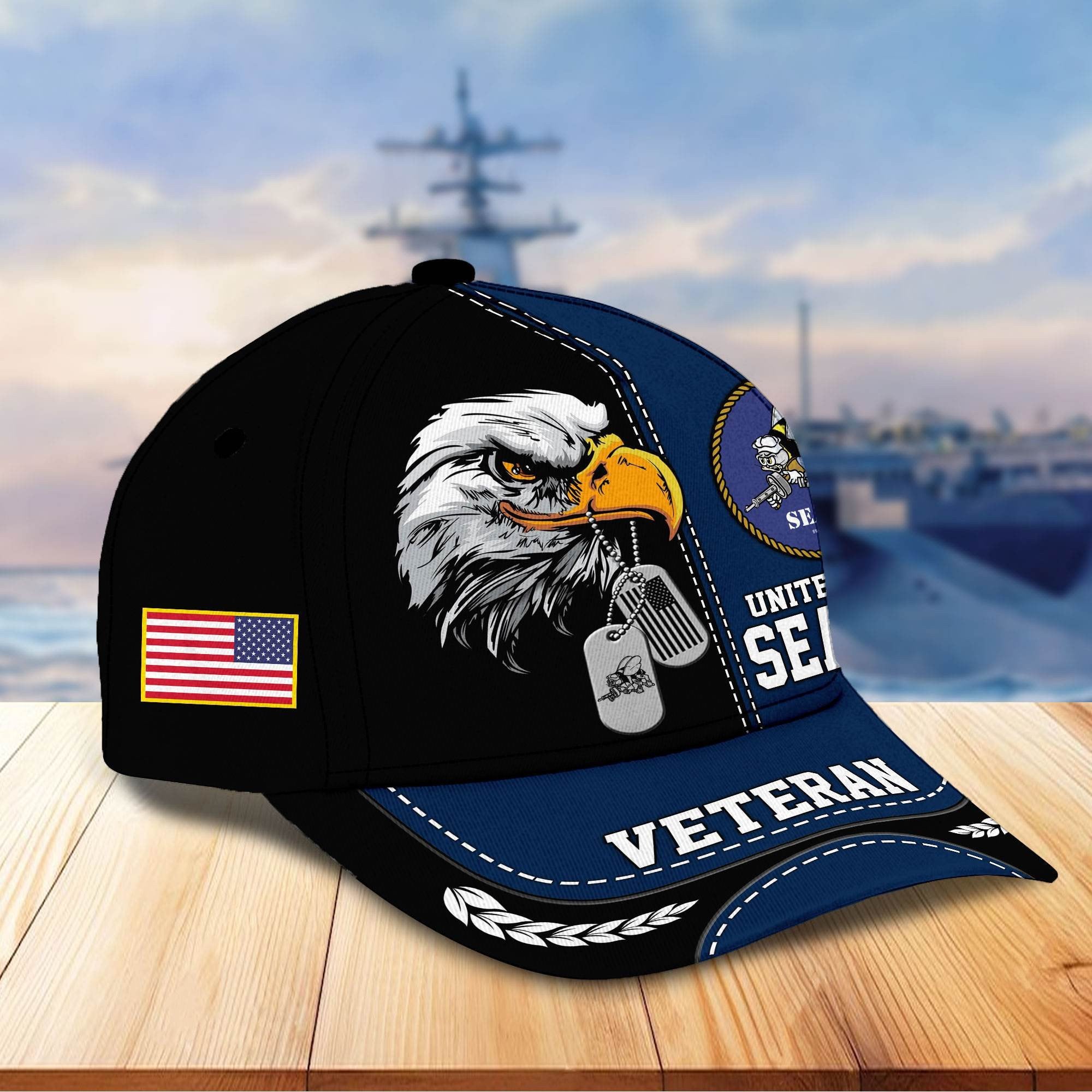 Premium US Veterans Cap BPHN270211, Gifts For US Veterans, Gifts On Father's Day, Armed Forces Day, Independence Day, Veterans Day.