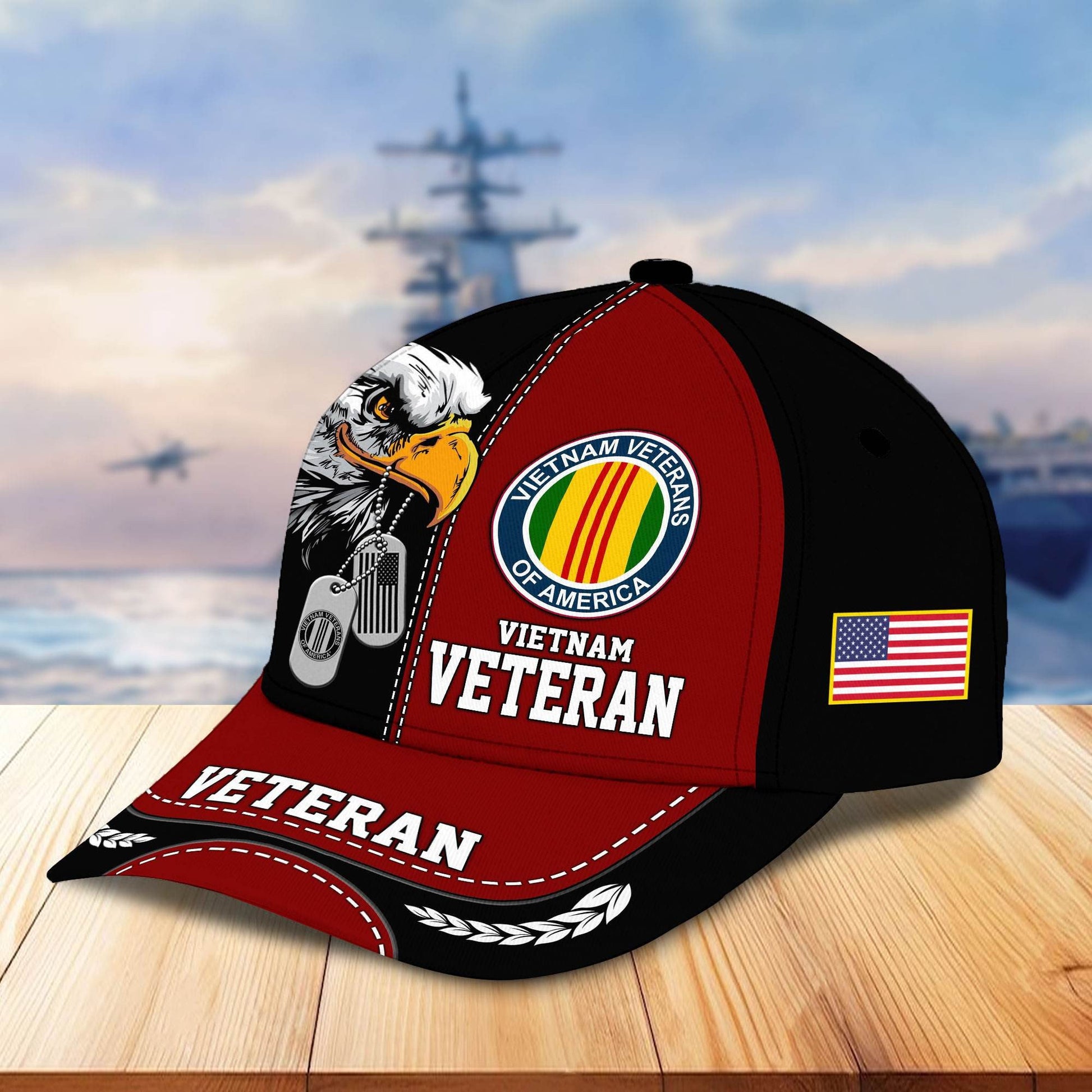 Premium US Veterans Cap BPHN270211, Gifts For US Veterans, Gifts On Father's Day, Armed Forces Day, Independence Day, Veterans Day.