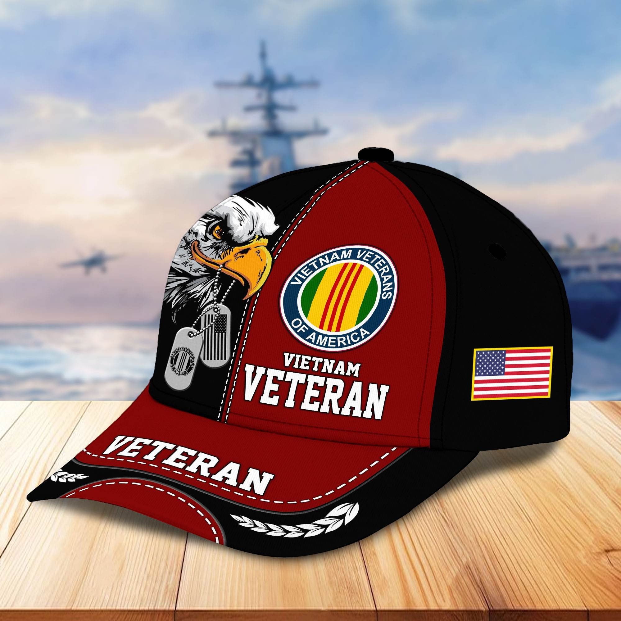 Premium US Veterans Cap BPHN270211, Gifts For US Veterans, Gifts On Father's Day, Armed Forces Day, Independence Day, Veterans Day.