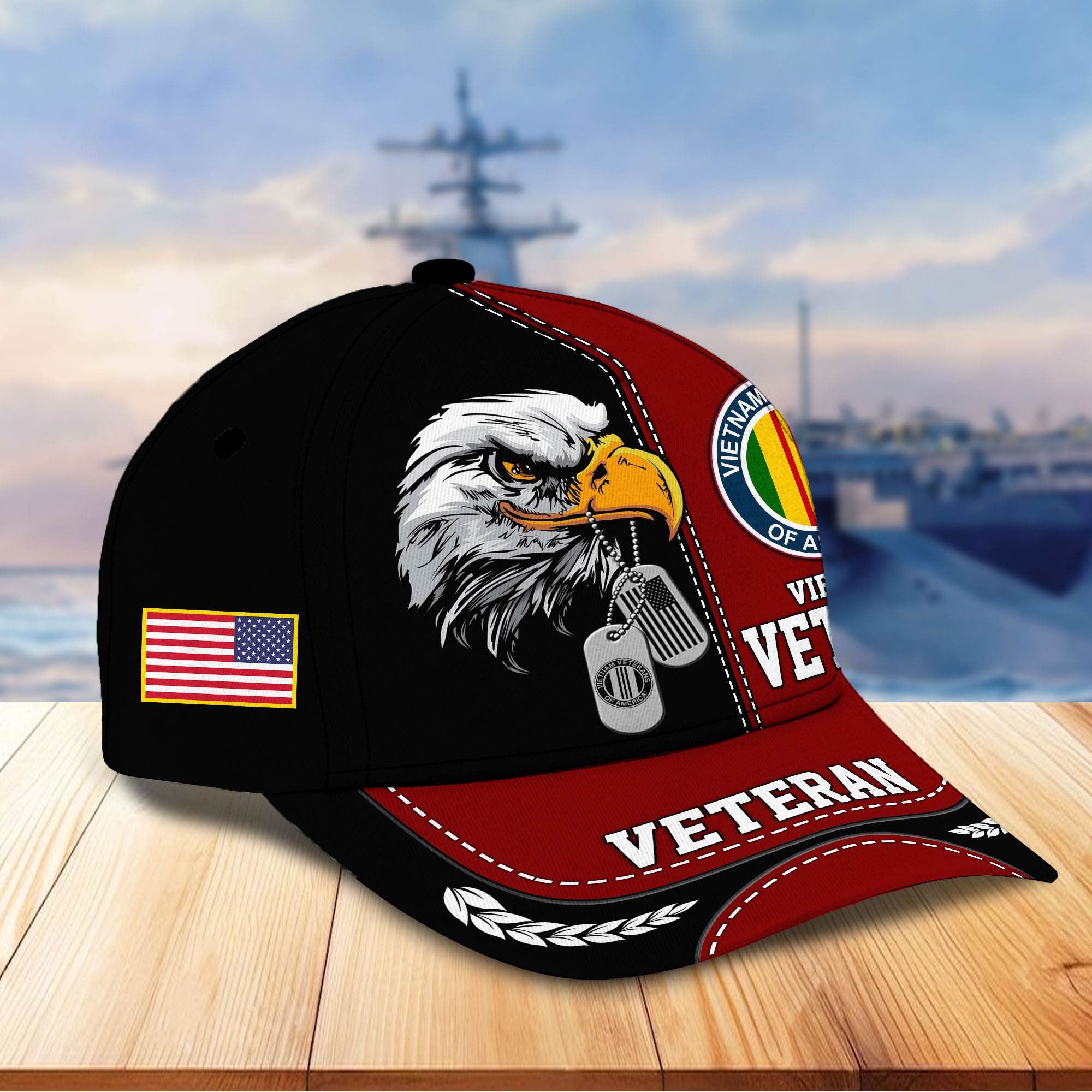 Premium US Veterans Cap BPHN270211, Gifts For US Veterans, Gifts On Father's Day, Armed Forces Day, Independence Day, Veterans Day.