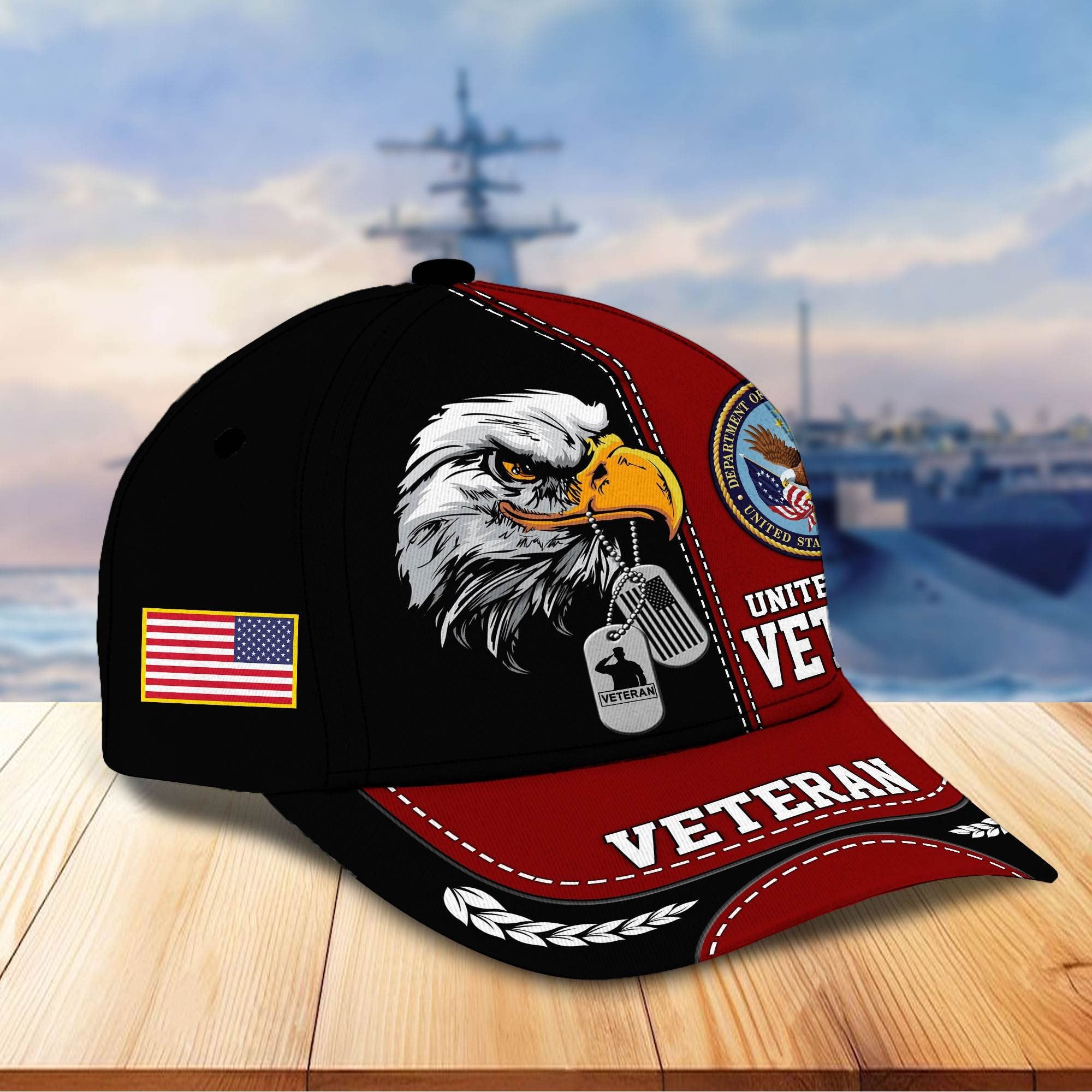Premium US Veterans Cap BPHN270211, Gifts For US Veterans, Gifts On Father's Day, Armed Forces Day, Independence Day, Veterans Day.